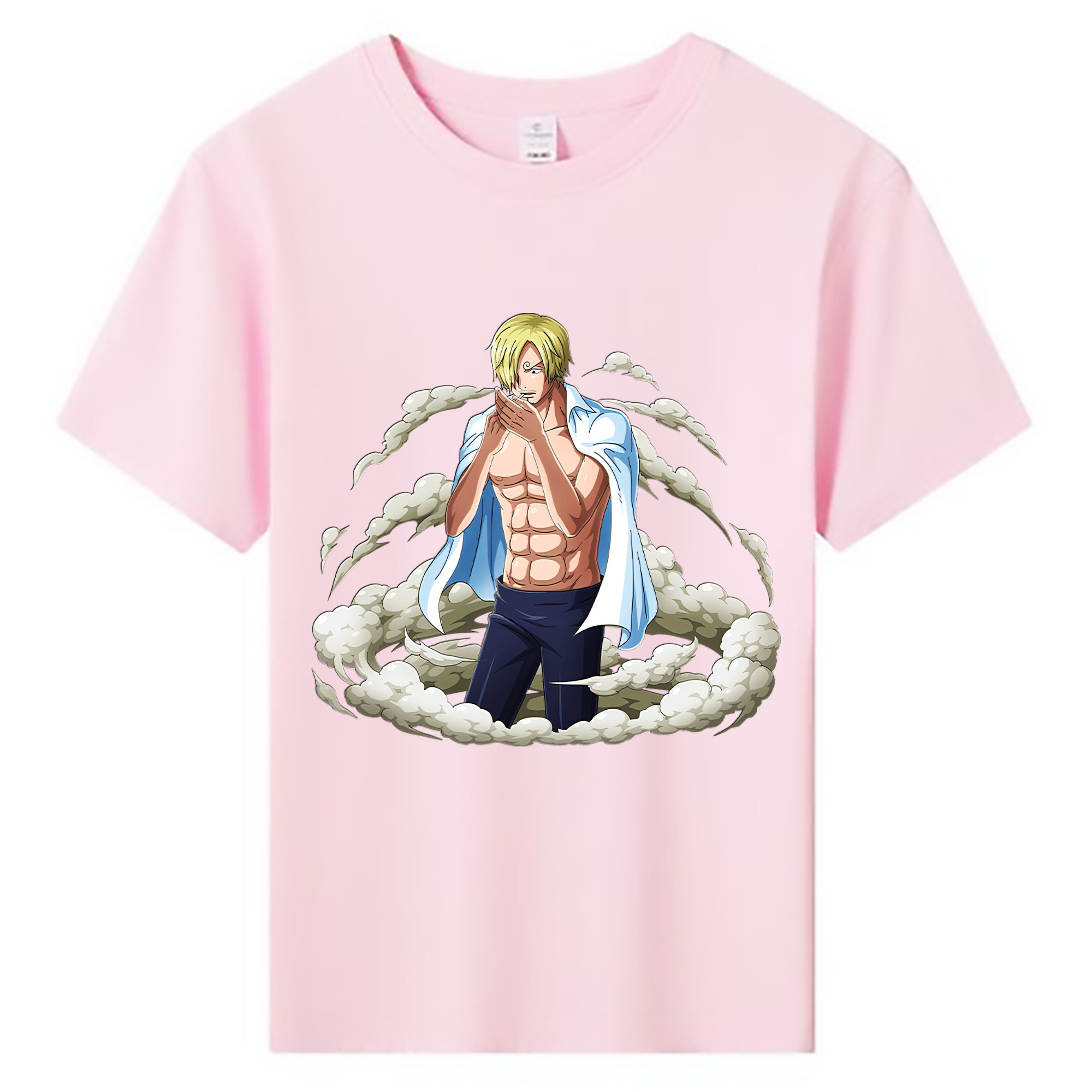 （画像用） ワンピース サンジ ONE PIECE Sanji 綿100％キッズTシャツ（フロントプリント）