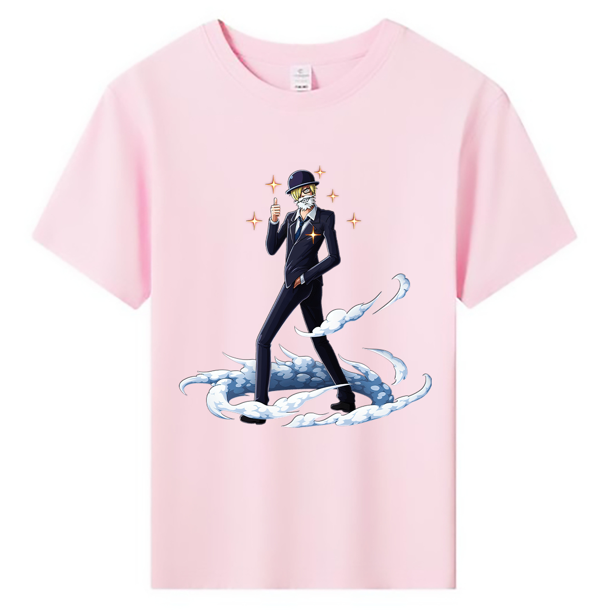 （画像用） ワンピース サンジ ONE PIECE Sanji 綿100％キッズTシャツ（フロントプリント）