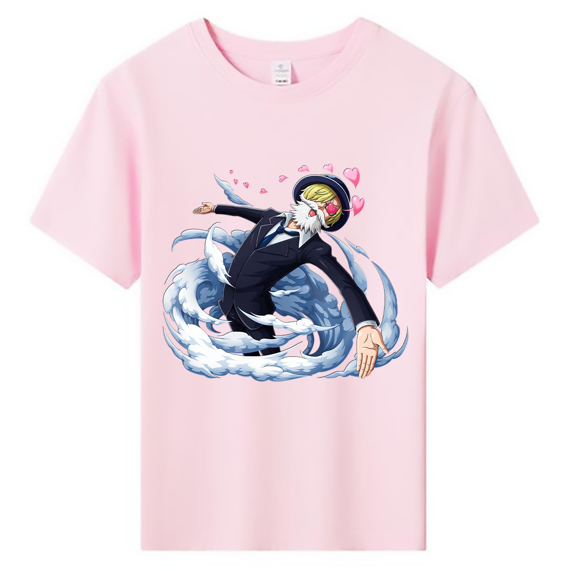 （画像用） ワンピース サンジ ONE PIECE Sanji 綿100％キッズTシャツ（フロントプリント）