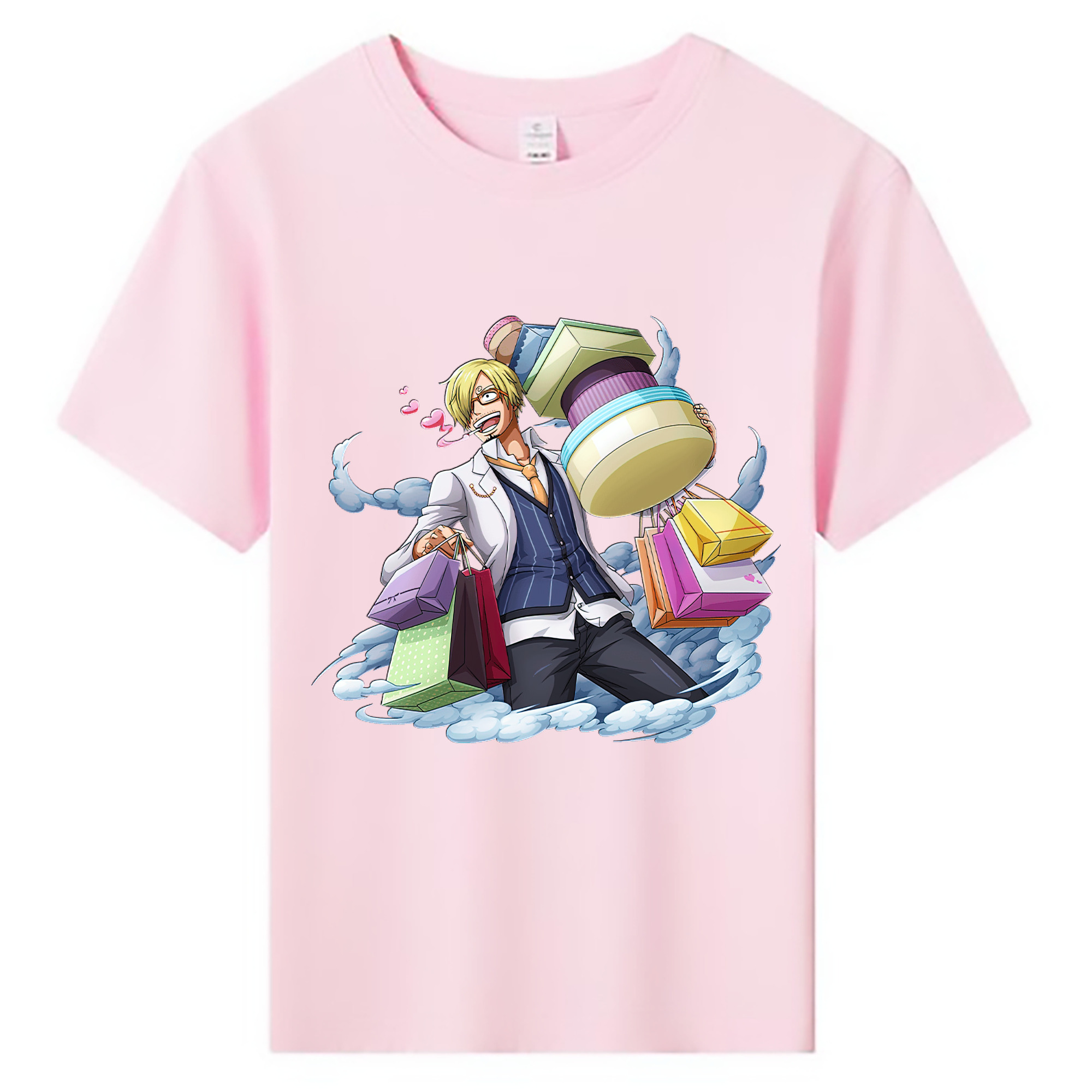 （画像用） ワンピース サンジ ONE PIECE Sanji 綿100％キッズTシャツ（フロントプリント）