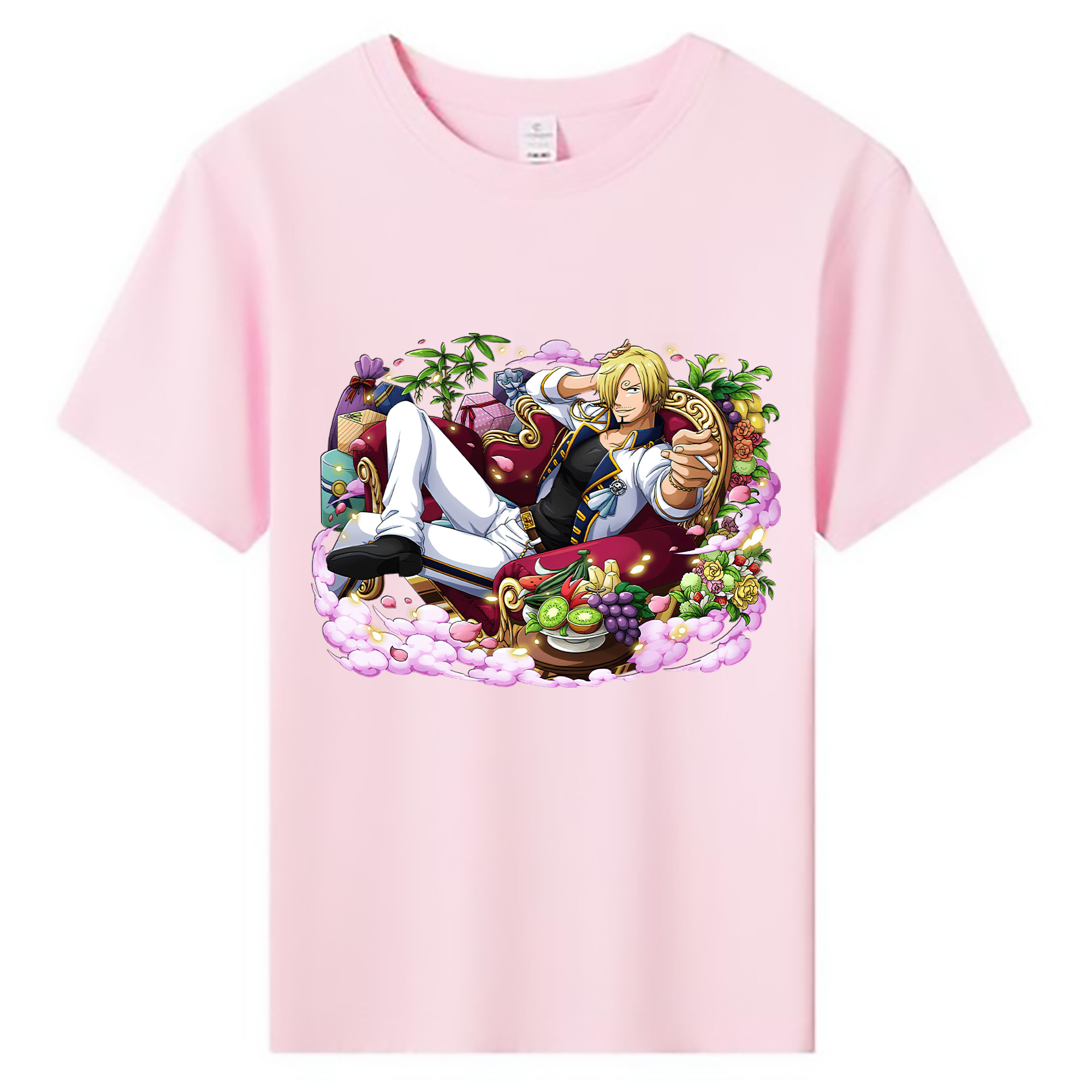 （画像用） ワンピース サンジ ONE PIECE Sanji 綿100％キッズTシャツ（フロントプリント）