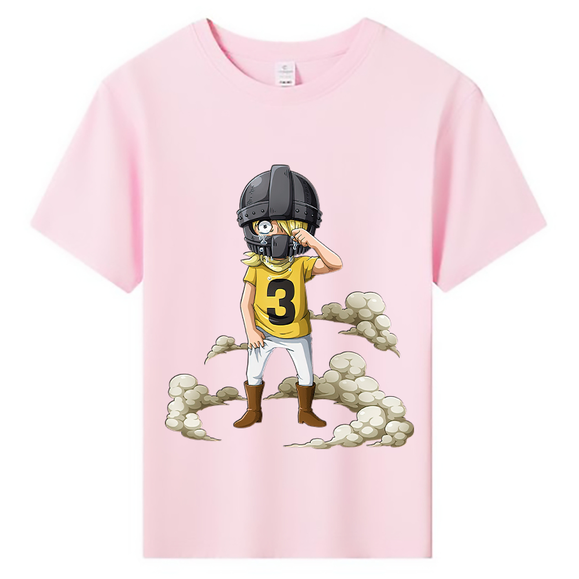 （画像用） ワンピース サンジ ONE PIECE Sanji 綿100％キッズTシャツ（フロントプリント）