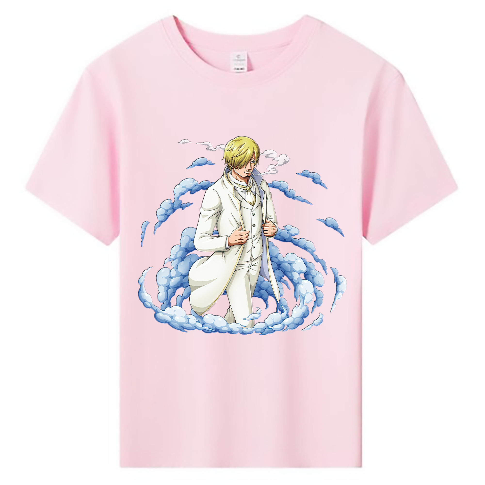 （画像用） ワンピース サンジ ONE PIECE Sanji 綿100％キッズTシャツ（フロントプリント）