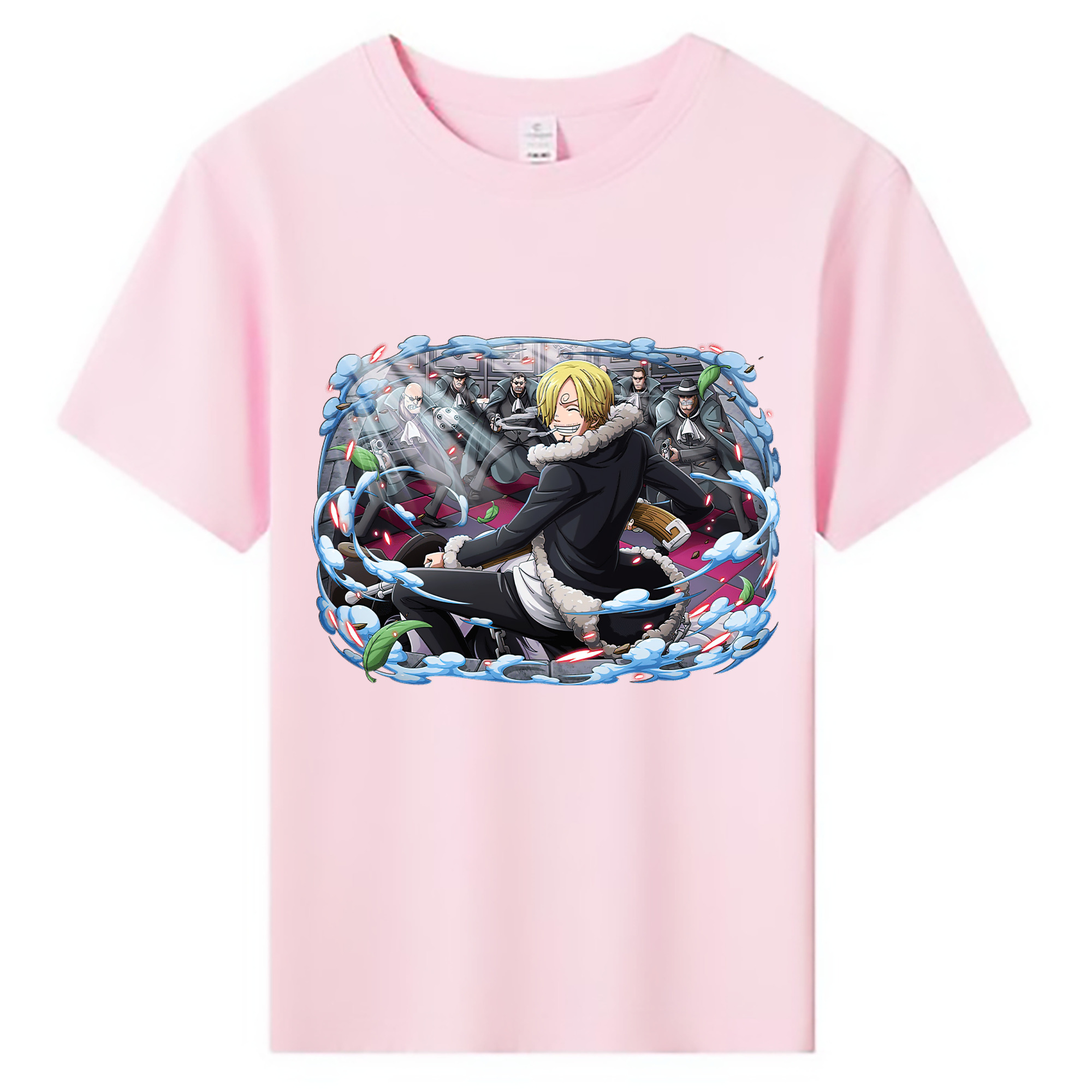 （画像用） ワンピース サンジ ONE PIECE Sanji 綿100％キッズTシャツ（フロントプリント）