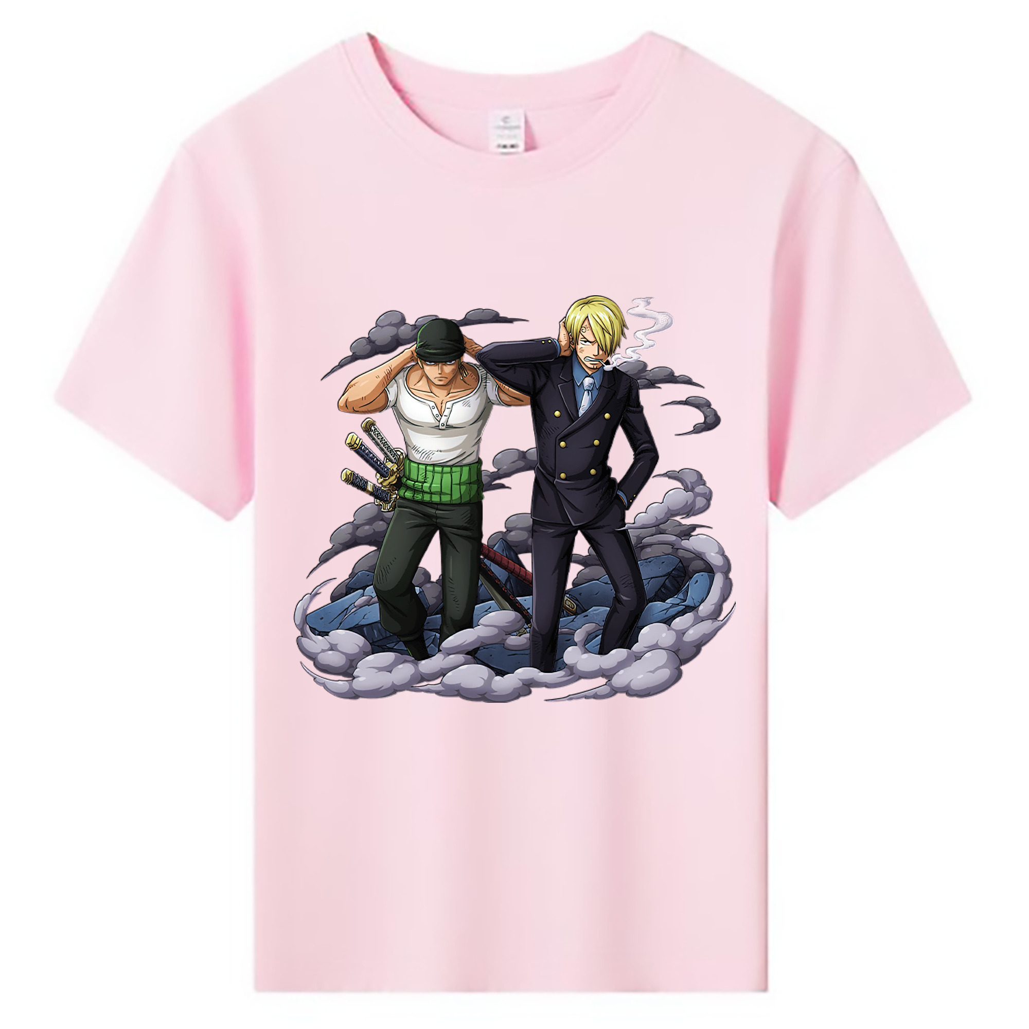 （画像用） ワンピース サンジ ONE PIECE Sanji 綿100％キッズTシャツ（フロントプリント）