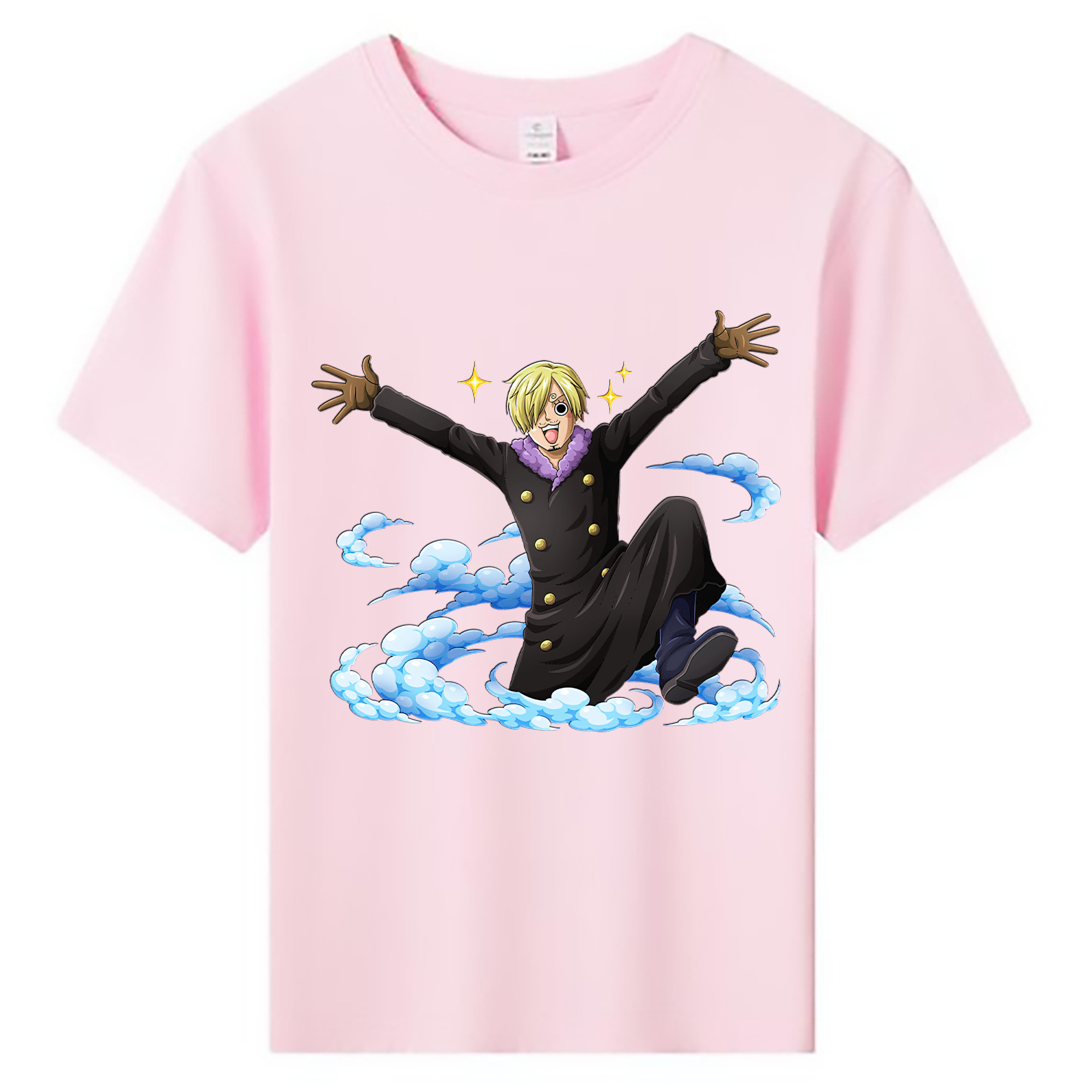 （画像用） ワンピース サンジ ONE PIECE Sanji 綿100％キッズTシャツ（フロントプリント）