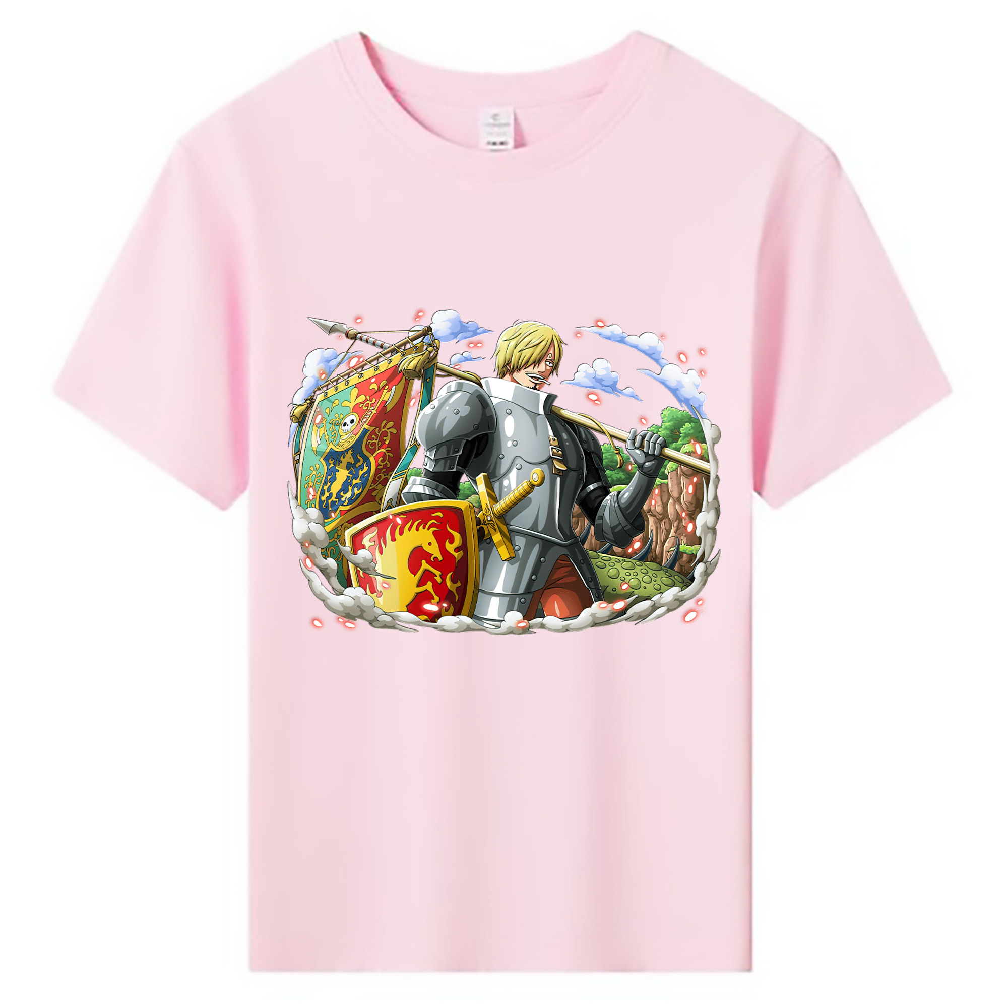 （画像用） ワンピース サンジ ONE PIECE Sanji 綿100％キッズTシャツ（フロントプリント）