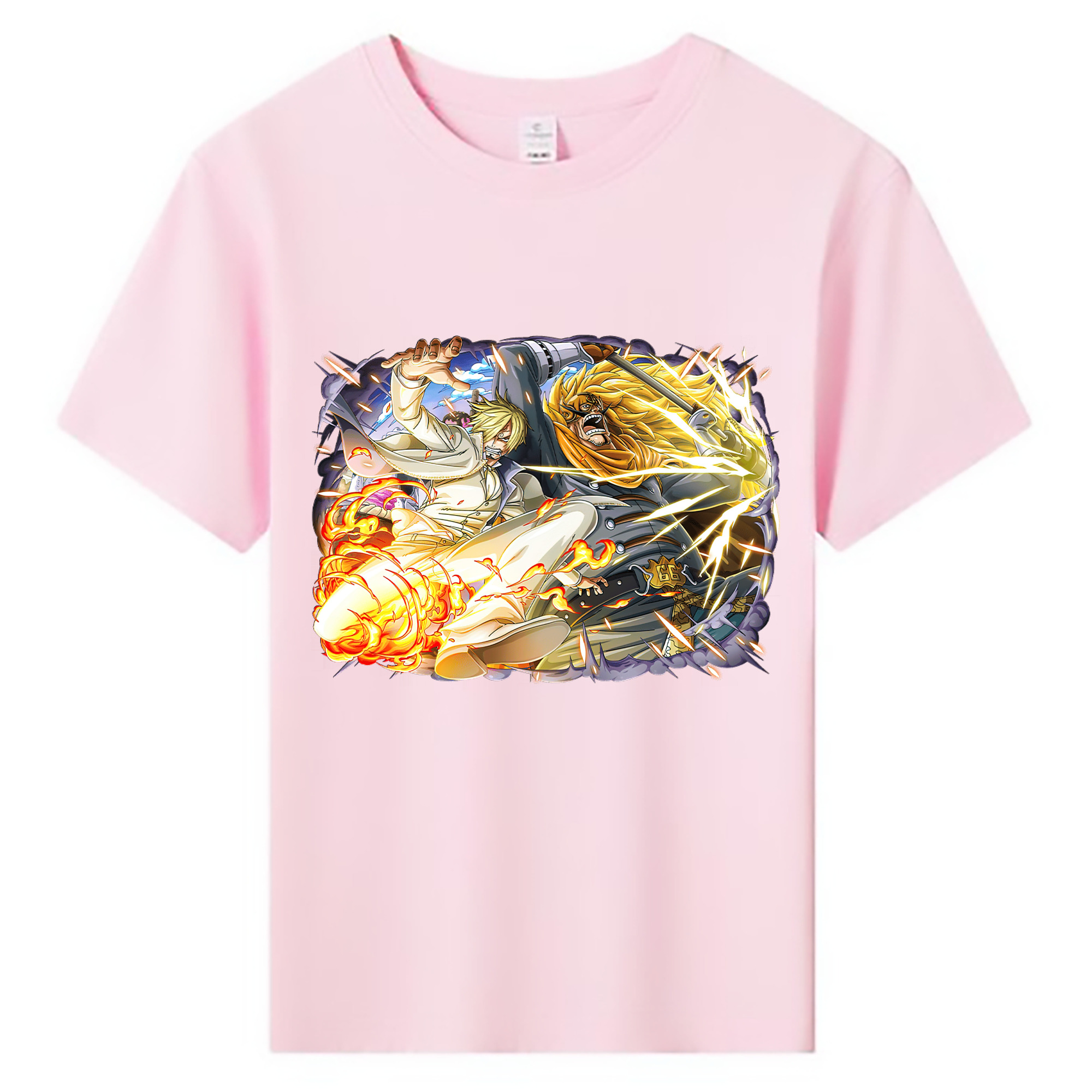（画像用） ワンピース サンジ ONE PIECE Sanji 綿100％キッズTシャツ（フロントプリント）