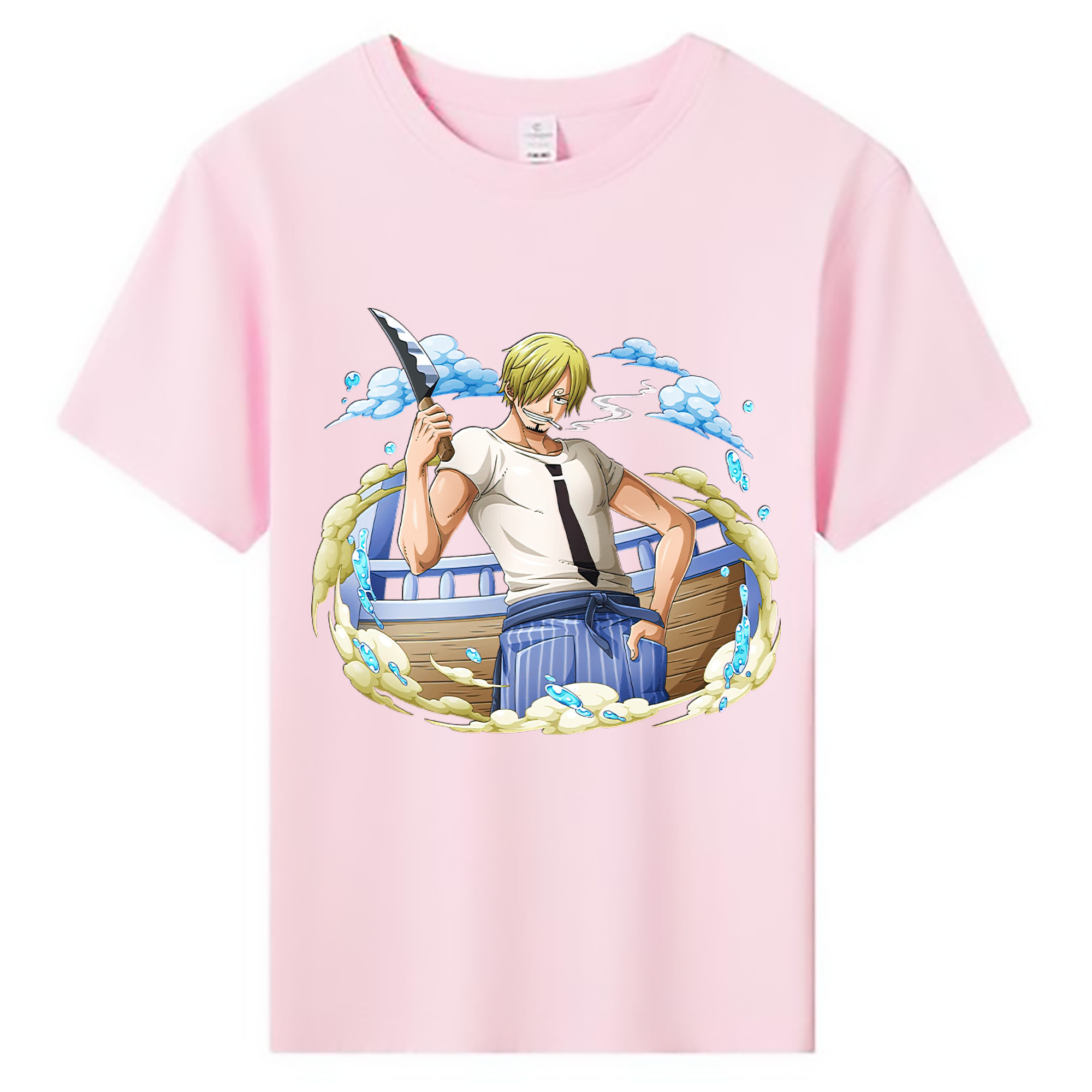 （画像用） ワンピース サンジ ONE PIECE Sanji 綿100％キッズTシャツ（フロントプリント）