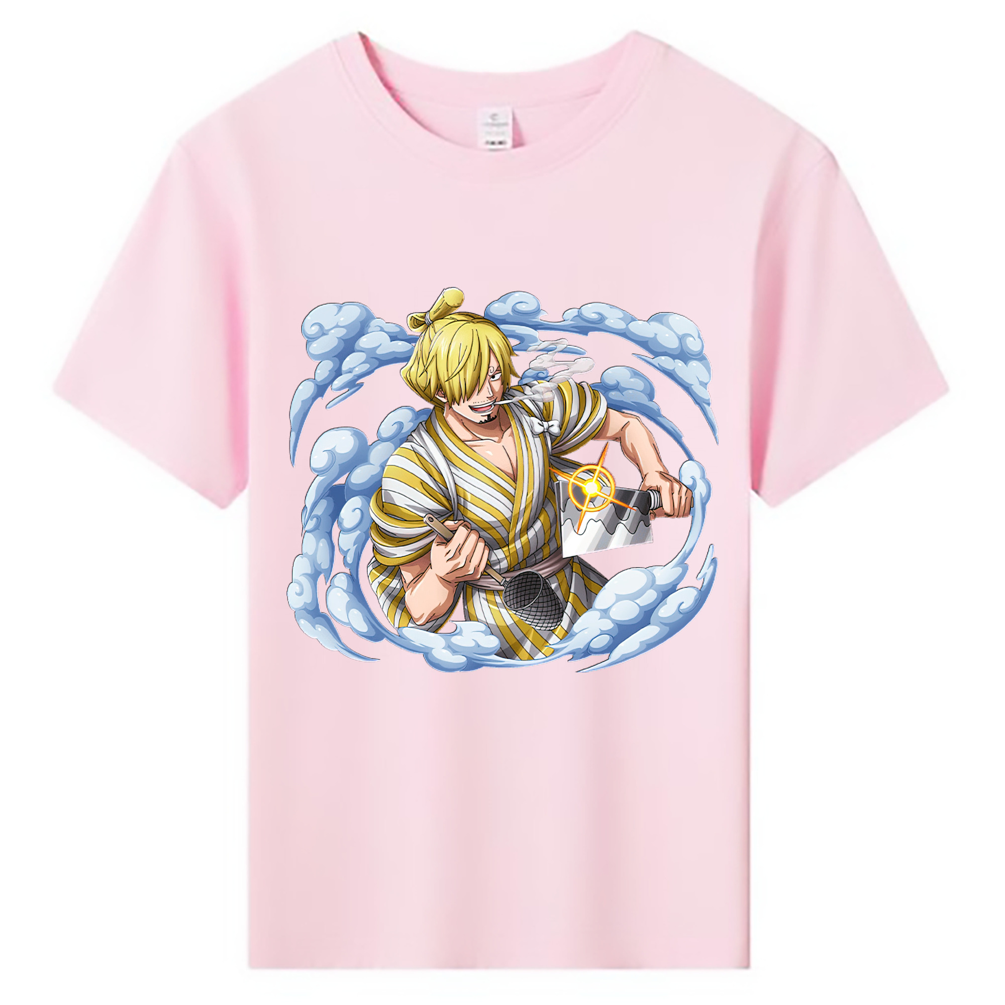 （画像用） ワンピース サンジ ONE PIECE Sanji 綿100％キッズTシャツ（フロントプリント）