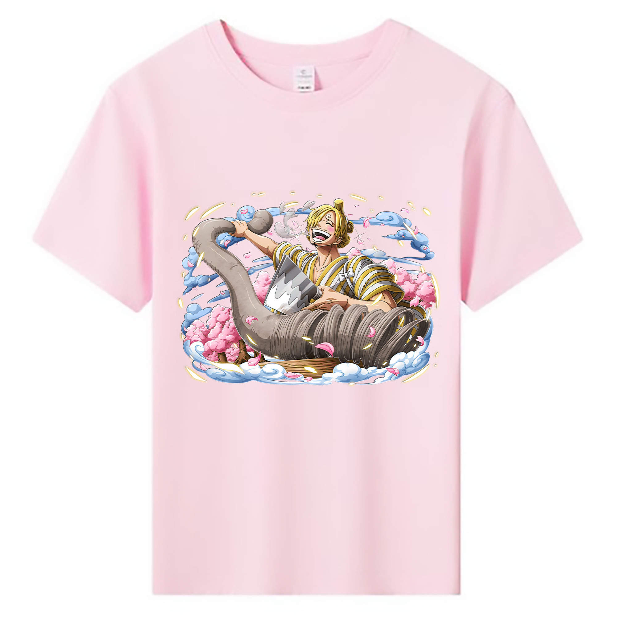 （画像用） ワンピース サンジ ONE PIECE Sanji 綿100％キッズTシャツ（フロントプリント）