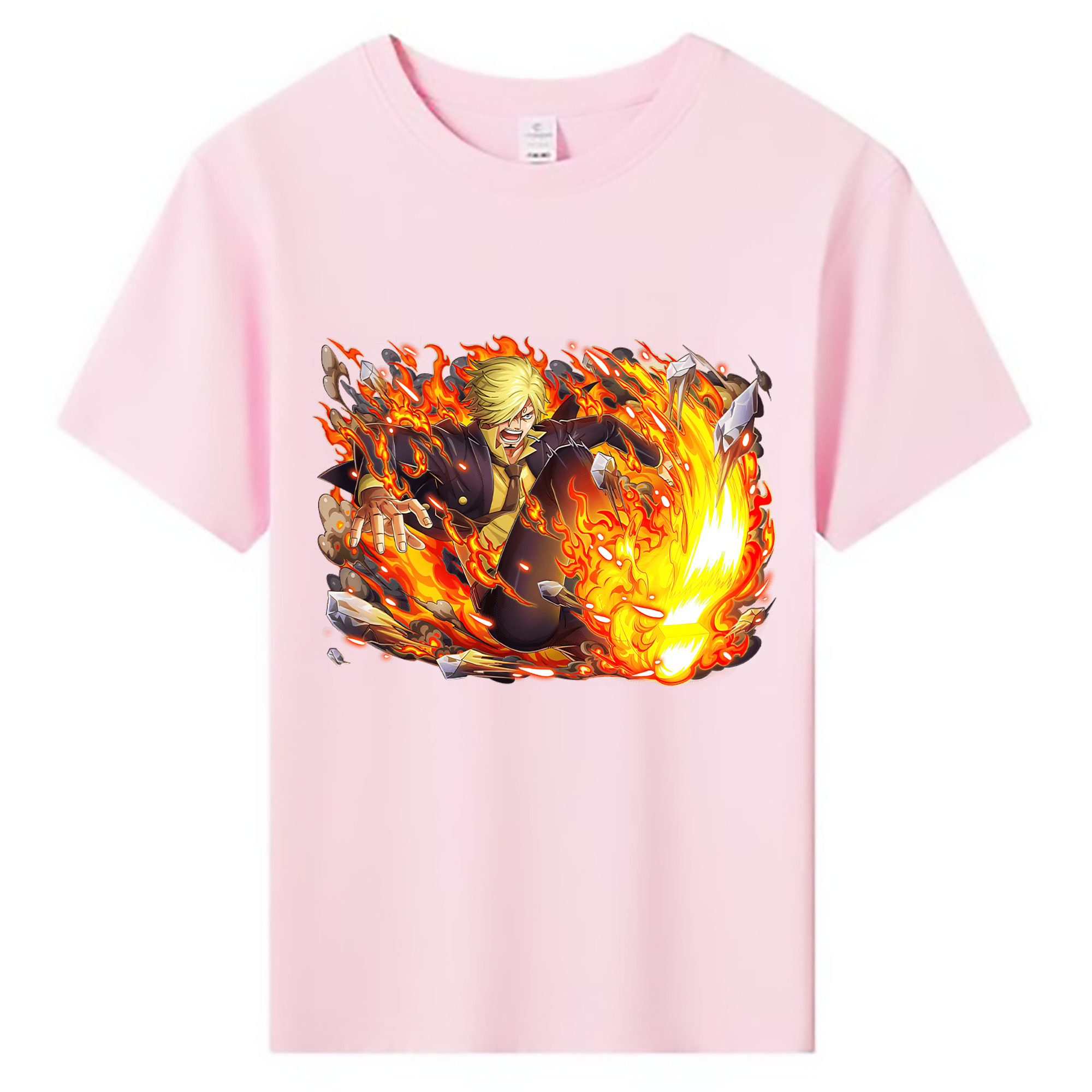 ワンピース サンジ ONE PIECE Sanji 綿100％キッズTシャツ（フロントプリント）