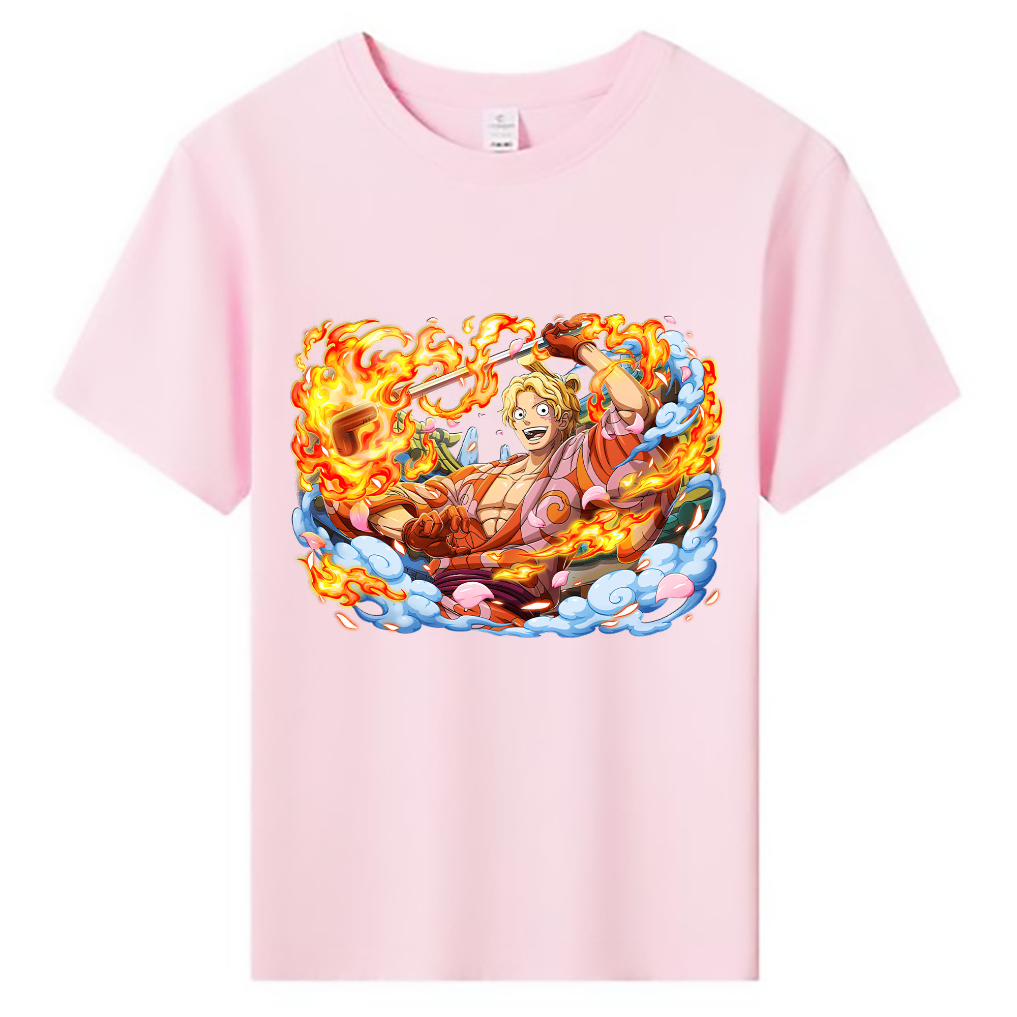 ワンピース サンジ ONE PIECE Sanji 綿100％キッズTシャツ（フロントプリント）