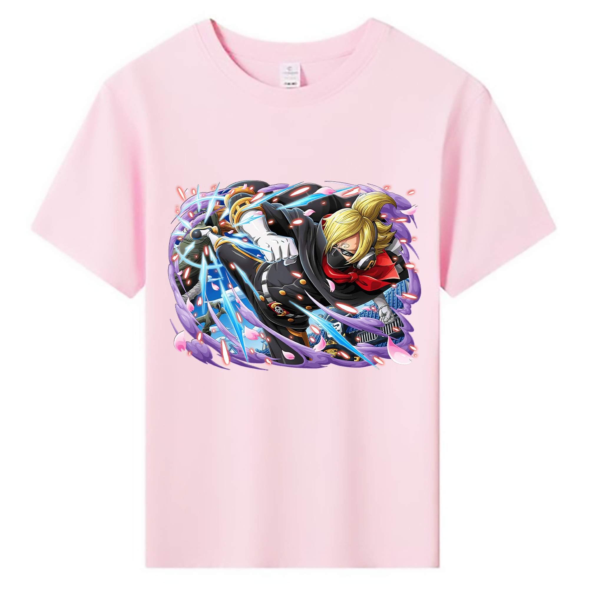 ワンピース サンジ ONE PIECE Sanji 綿100％キッズTシャツ（フロントプリント）
