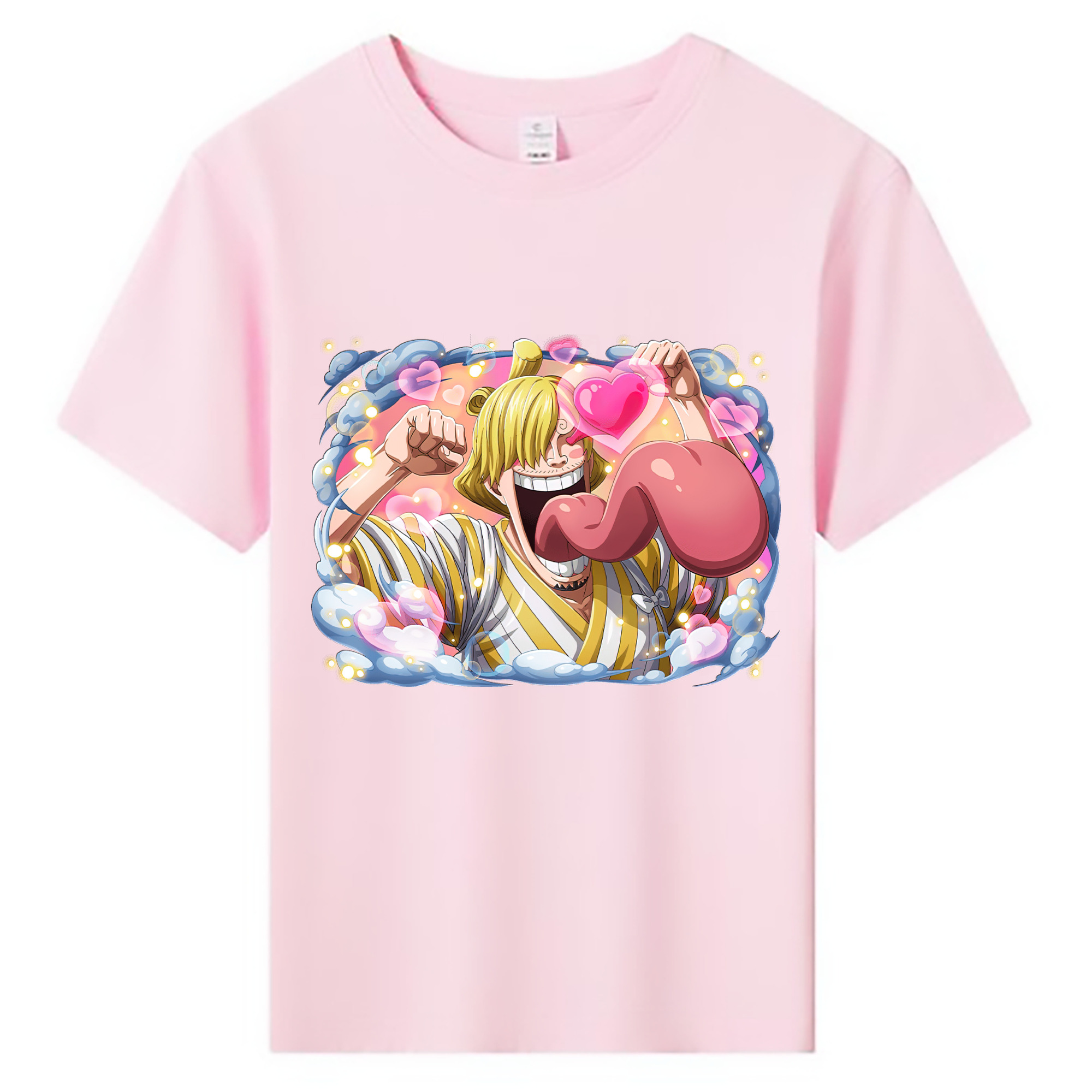 （画像用） ワンピース サンジ ONE PIECE Sanji 綿100％キッズTシャツ（フロントプリント）