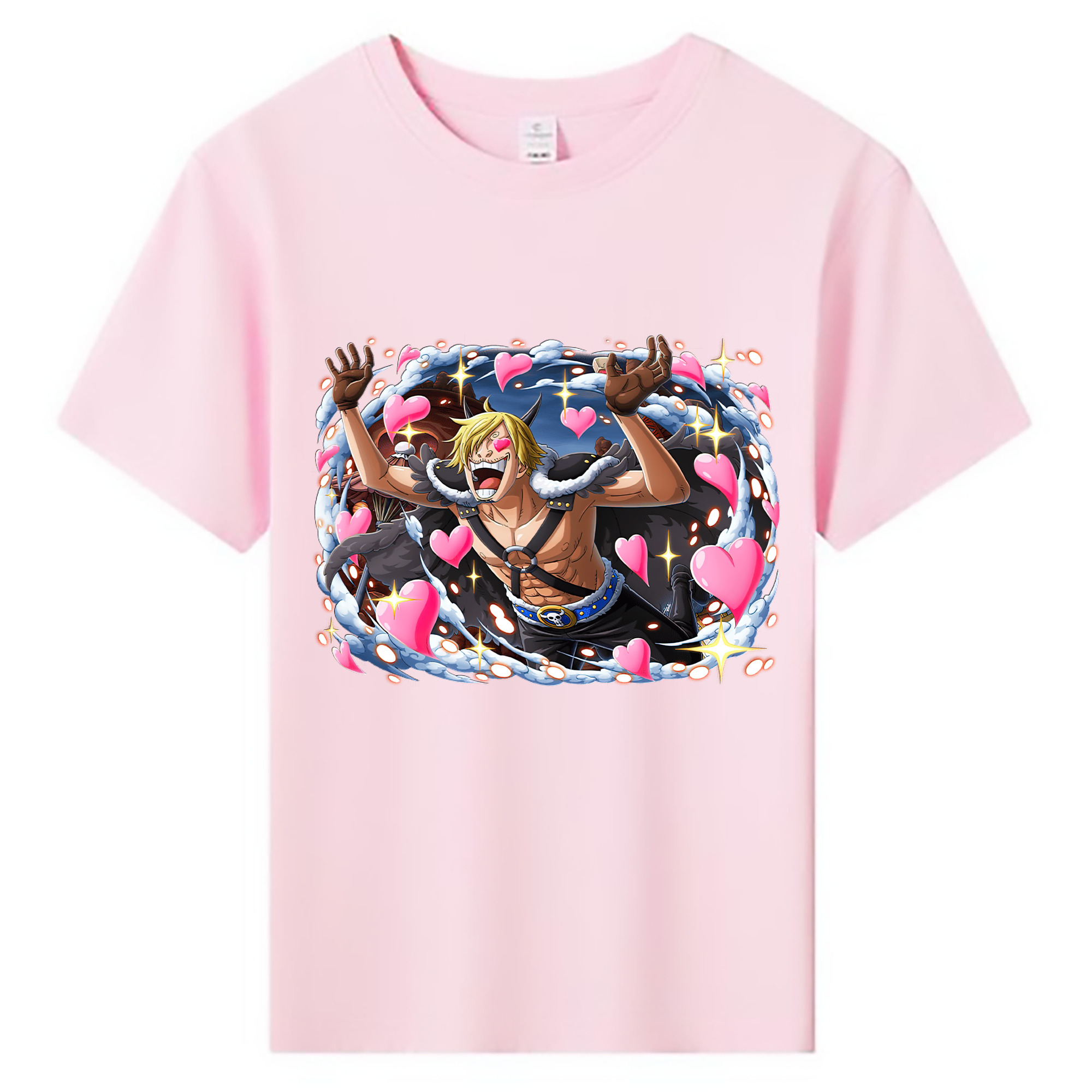 （画像用） ワンピース サンジ ONE PIECE Sanji 綿100％キッズTシャツ（フロントプリント）
