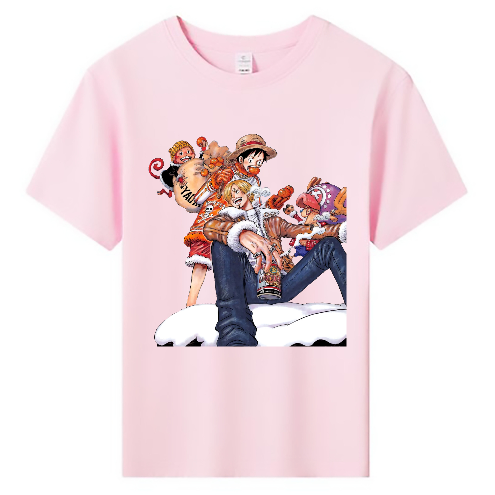 （画像用） ワンピース サンジ ONE PIECE Sanji 綿100％キッズTシャツ（フロントプリント）