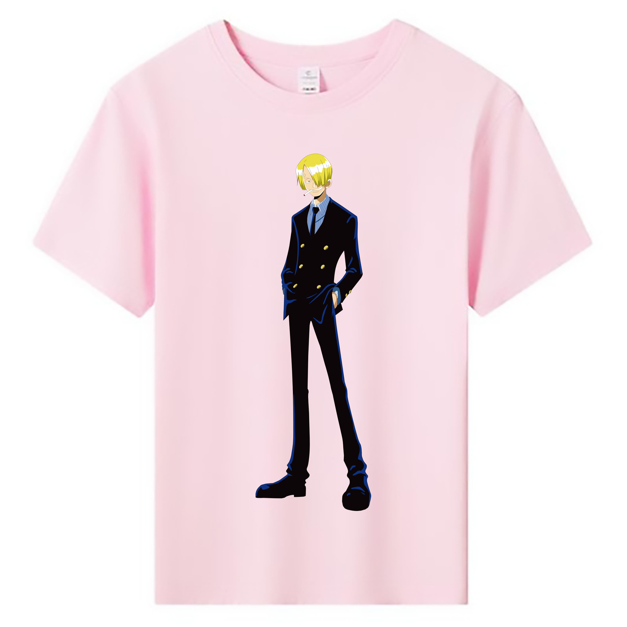 ワンピース サンジ ONE PIECE Sanji 綿100％キッズTシャツ（フロントプリント）