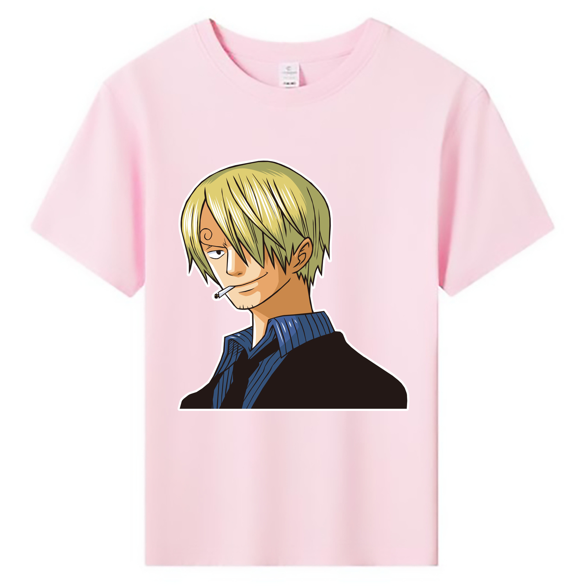（画像用） ワンピース サンジ ONE PIECE Sanji 綿100％キッズTシャツ（フロントプリント）