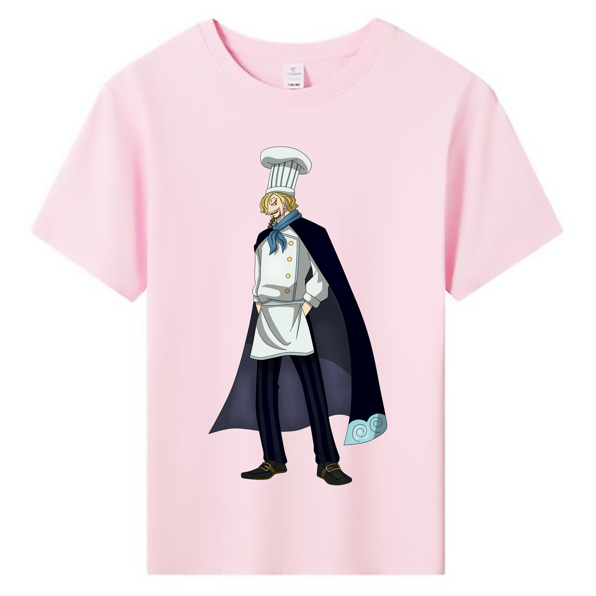 （画像用） ワンピース サンジ ONE PIECE Sanji 綿100％キッズTシャツ（フロントプリント）