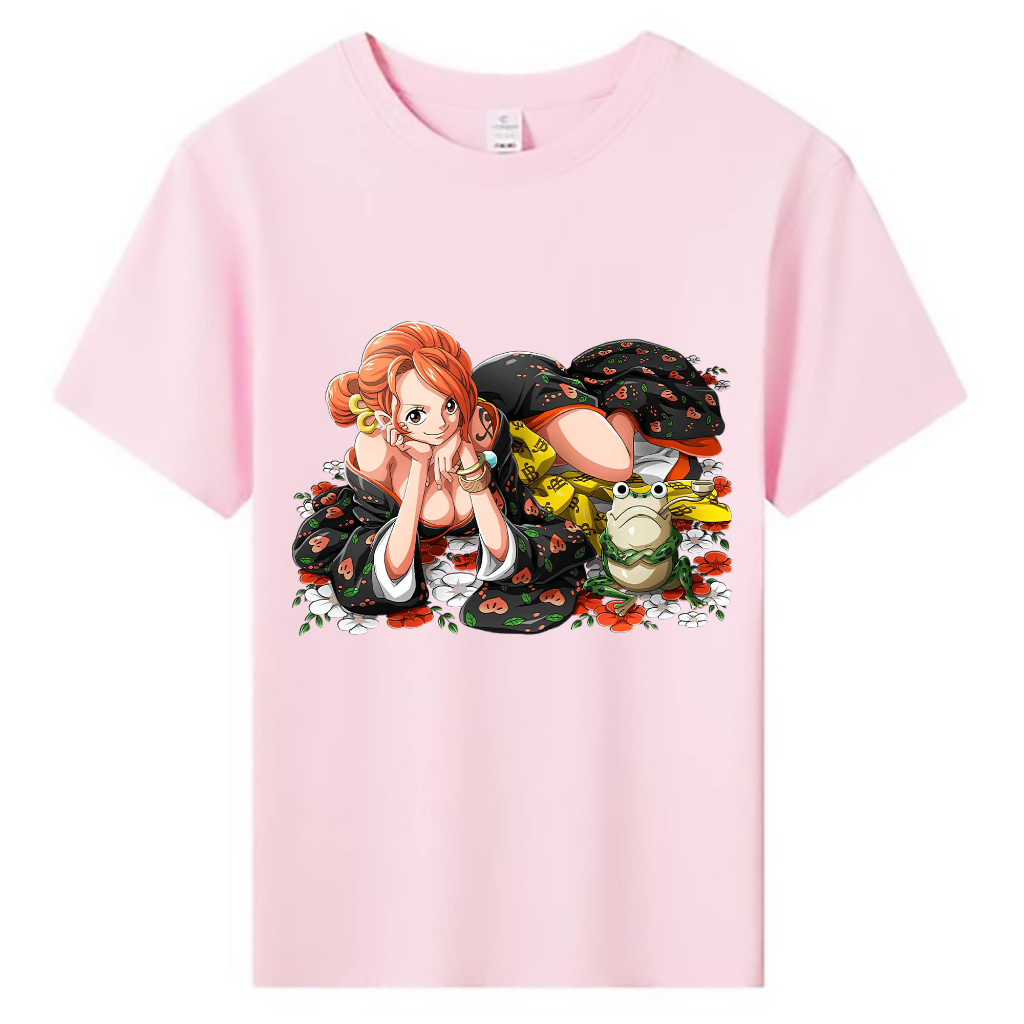 （画像用） ワンピース ナミ ONE PIECE Nami 綿100％キッズTシャツ（フロントプリント）