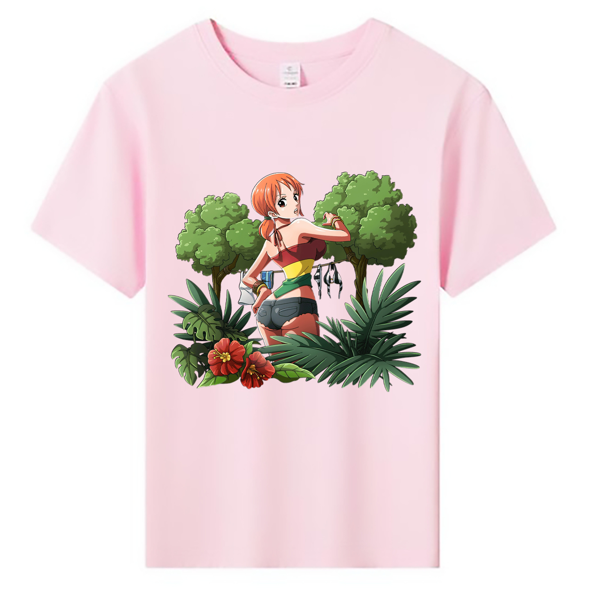 （画像用） ワンピース ナミ ONE PIECE Nami 綿100％キッズTシャツ（フロントプリント）