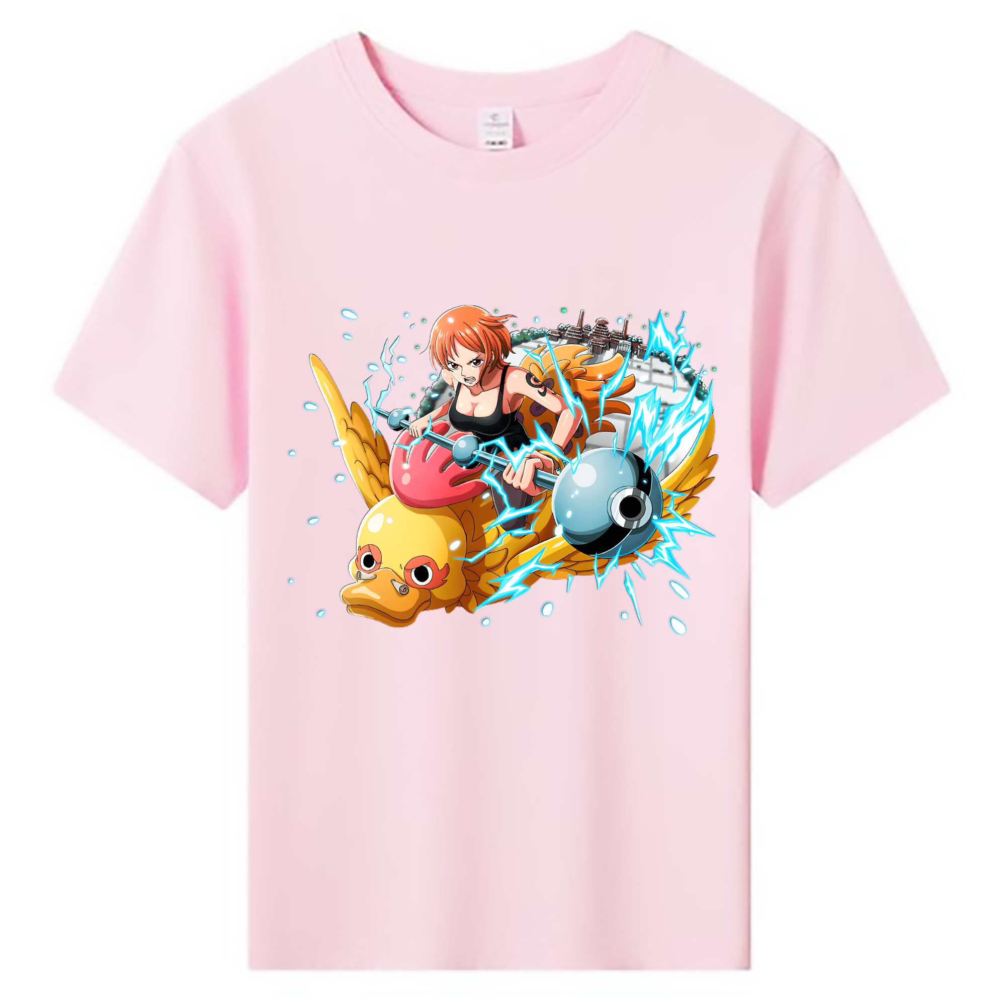 （画像用） ワンピース ナミ ONE PIECE Nami 綿100％キッズTシャツ（フロントプリント）