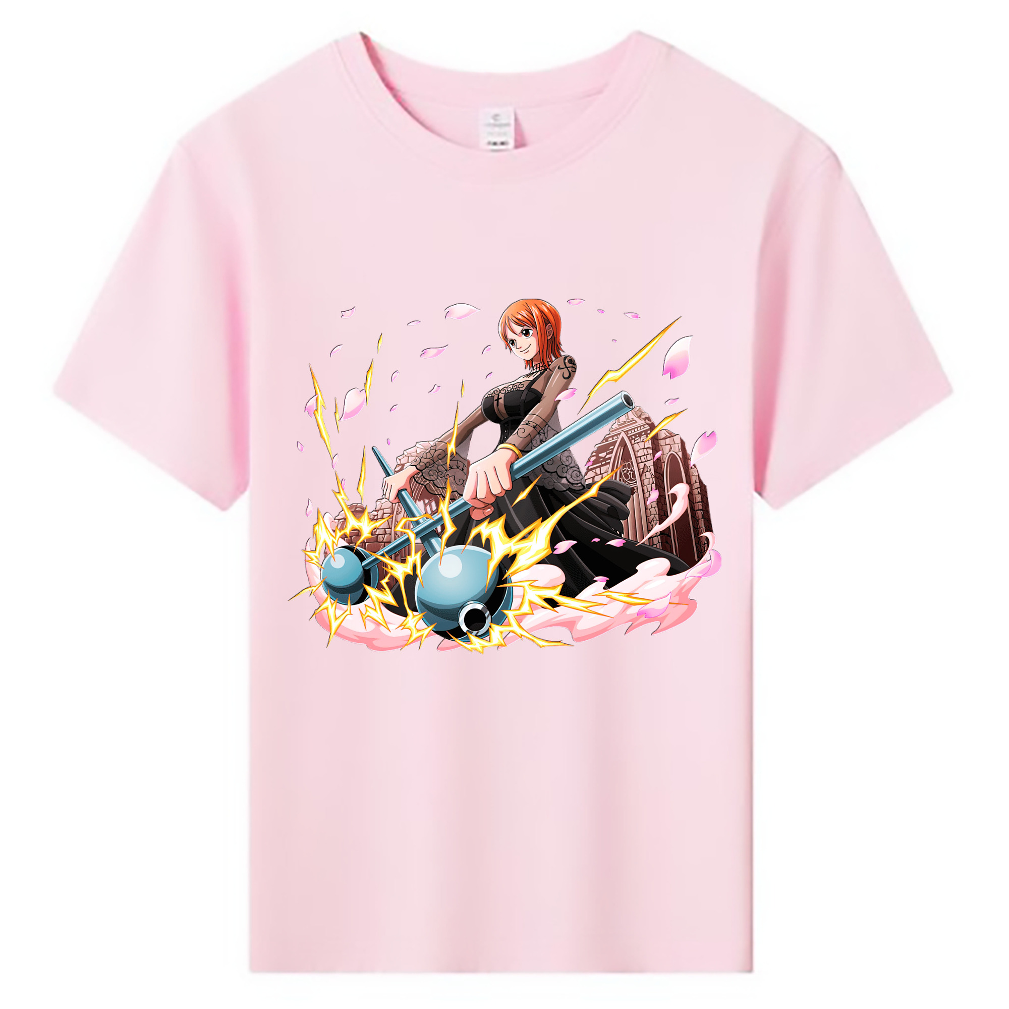 （画像用） ワンピース ナミ ONE PIECE Nami 綿100％キッズTシャツ（フロントプリント）