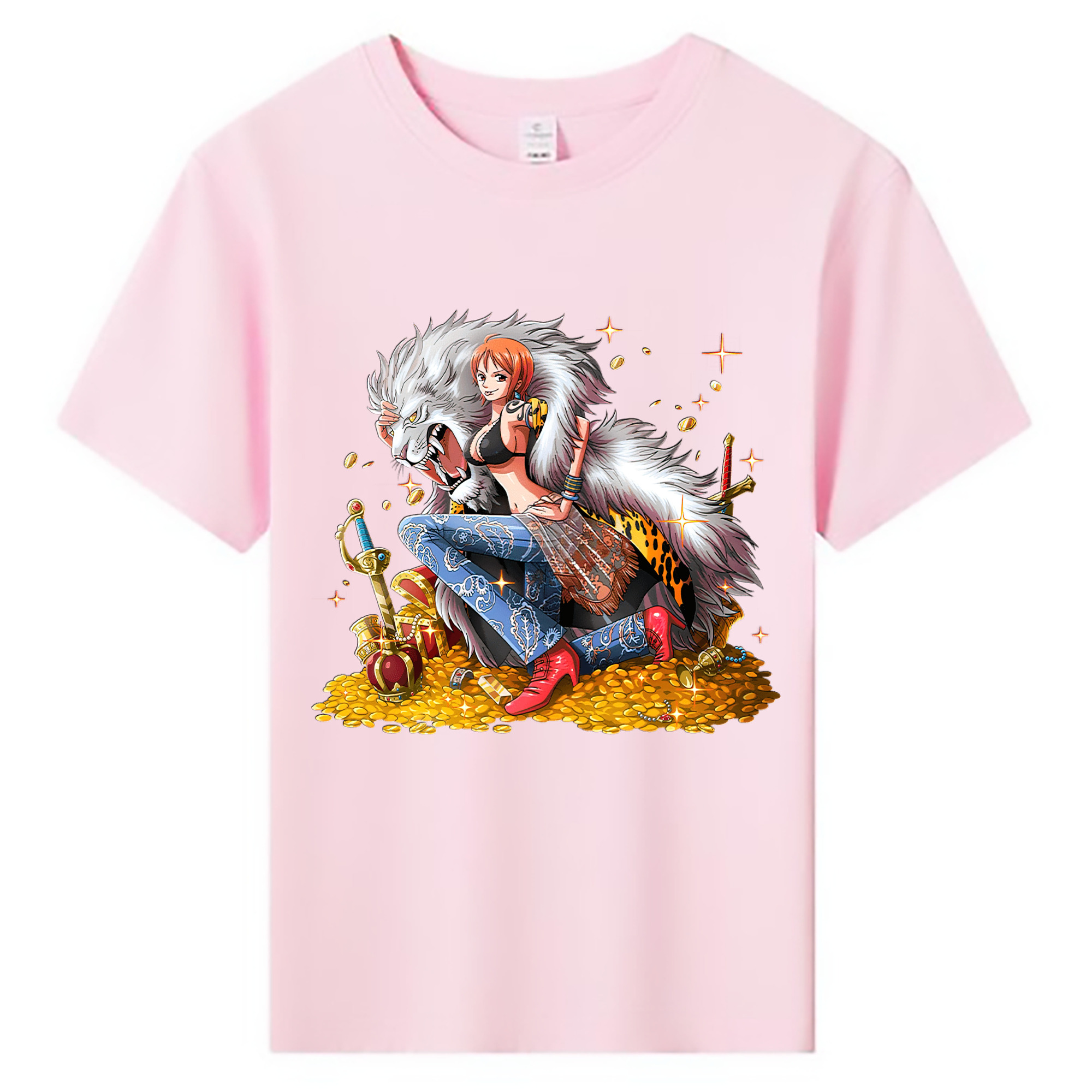 （画像用） ワンピース ナミ ONE PIECE Nami 綿100％キッズTシャツ（フロントプリント）