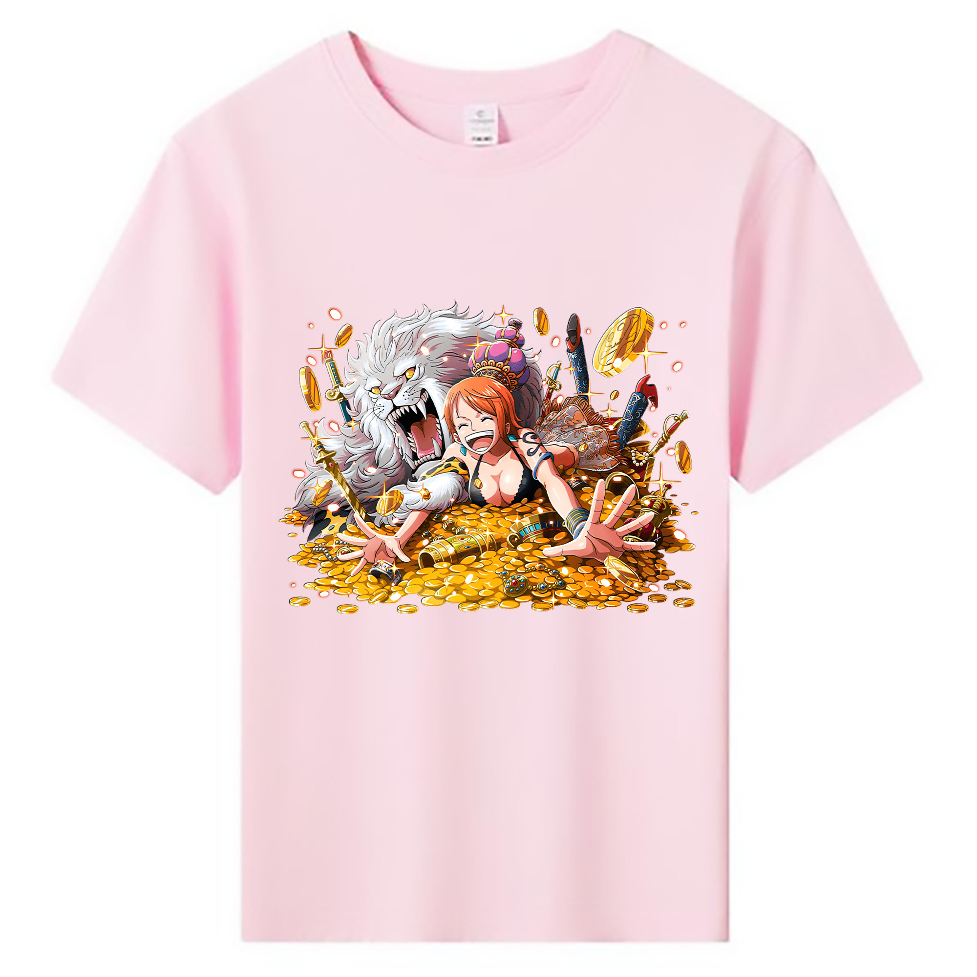 （画像用） ワンピース ナミ ONE PIECE Nami 綿100％キッズTシャツ（フロントプリント）