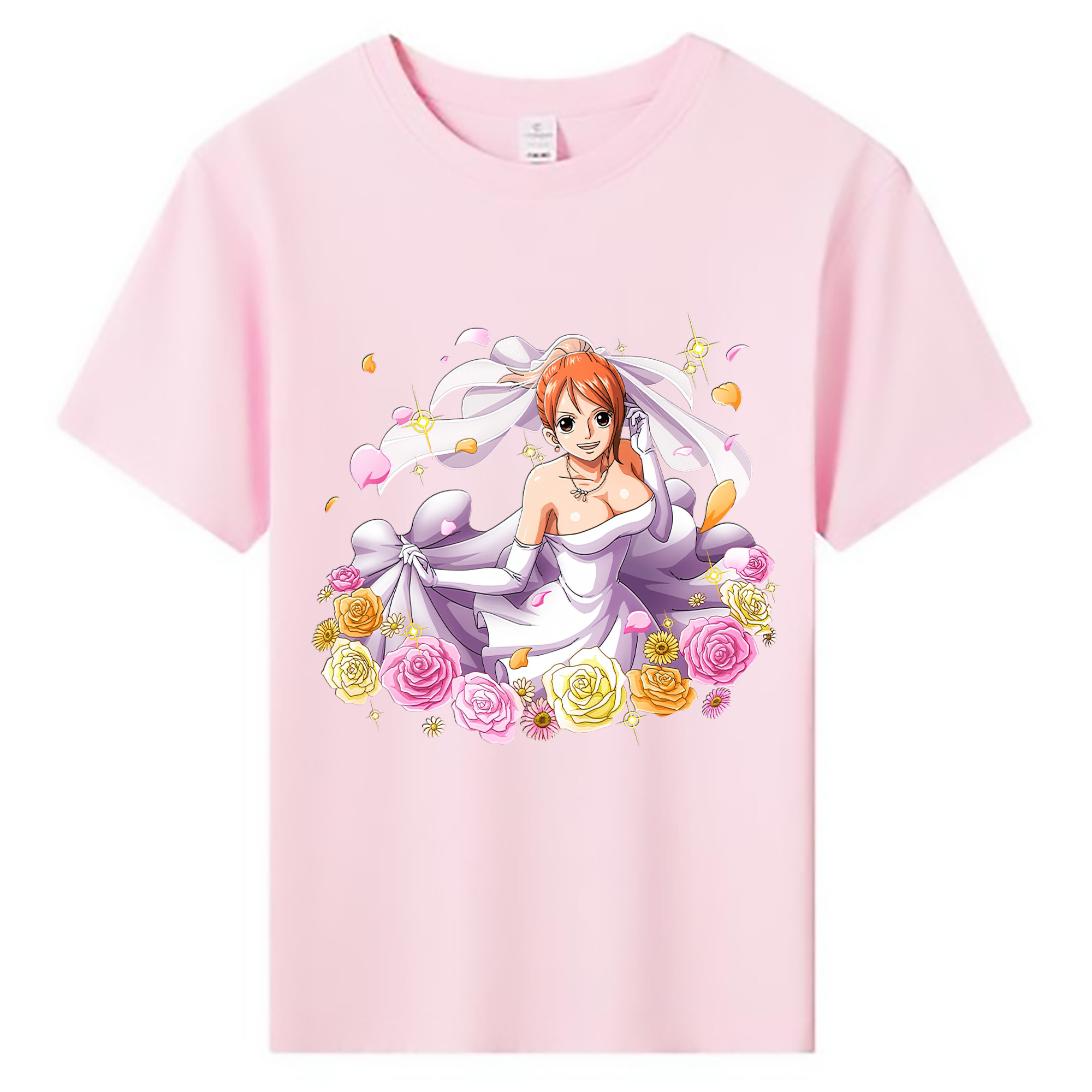（画像用） ワンピース ナミ ONE PIECE Nami 綿100％キッズTシャツ（フロントプリント）