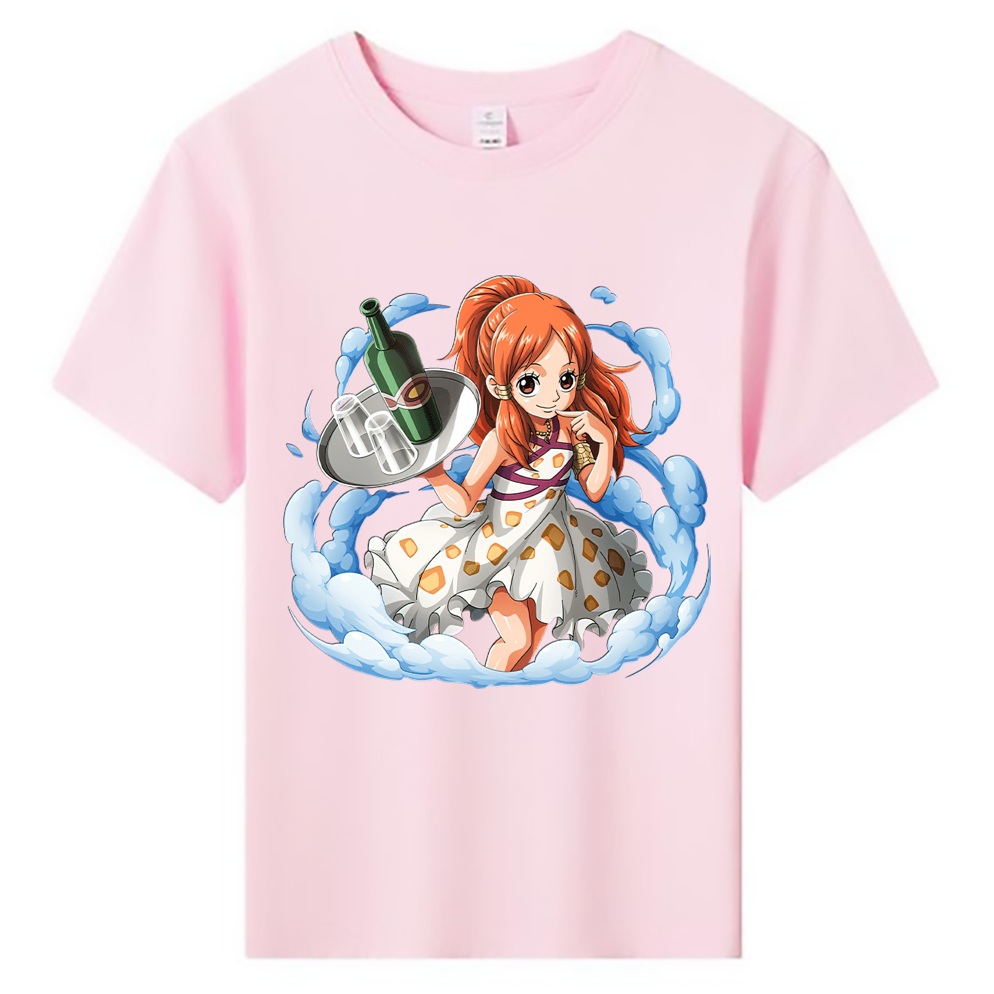 （画像用） ワンピース ナミ ONE PIECE Nami 綿100％キッズTシャツ（フロントプリント）