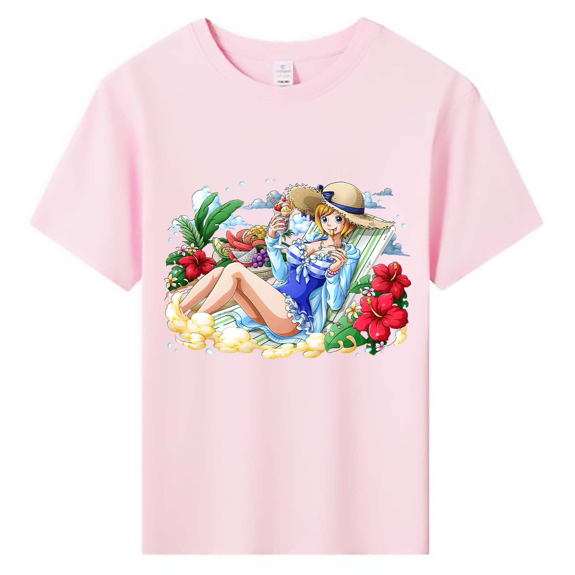 ワンピース ナミ ONE PIECE Nami 綿100％キッズTシャツ（フロントプリント）