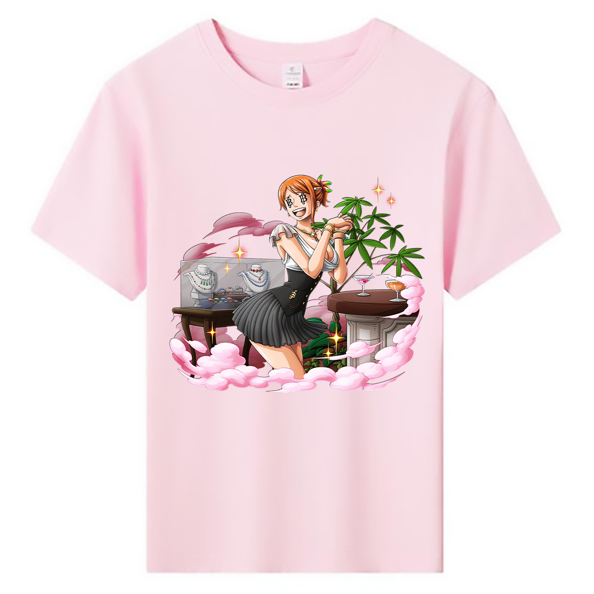 （画像用） ワンピース ナミ ONE PIECE Nami 綿100％キッズTシャツ（フロントプリント）