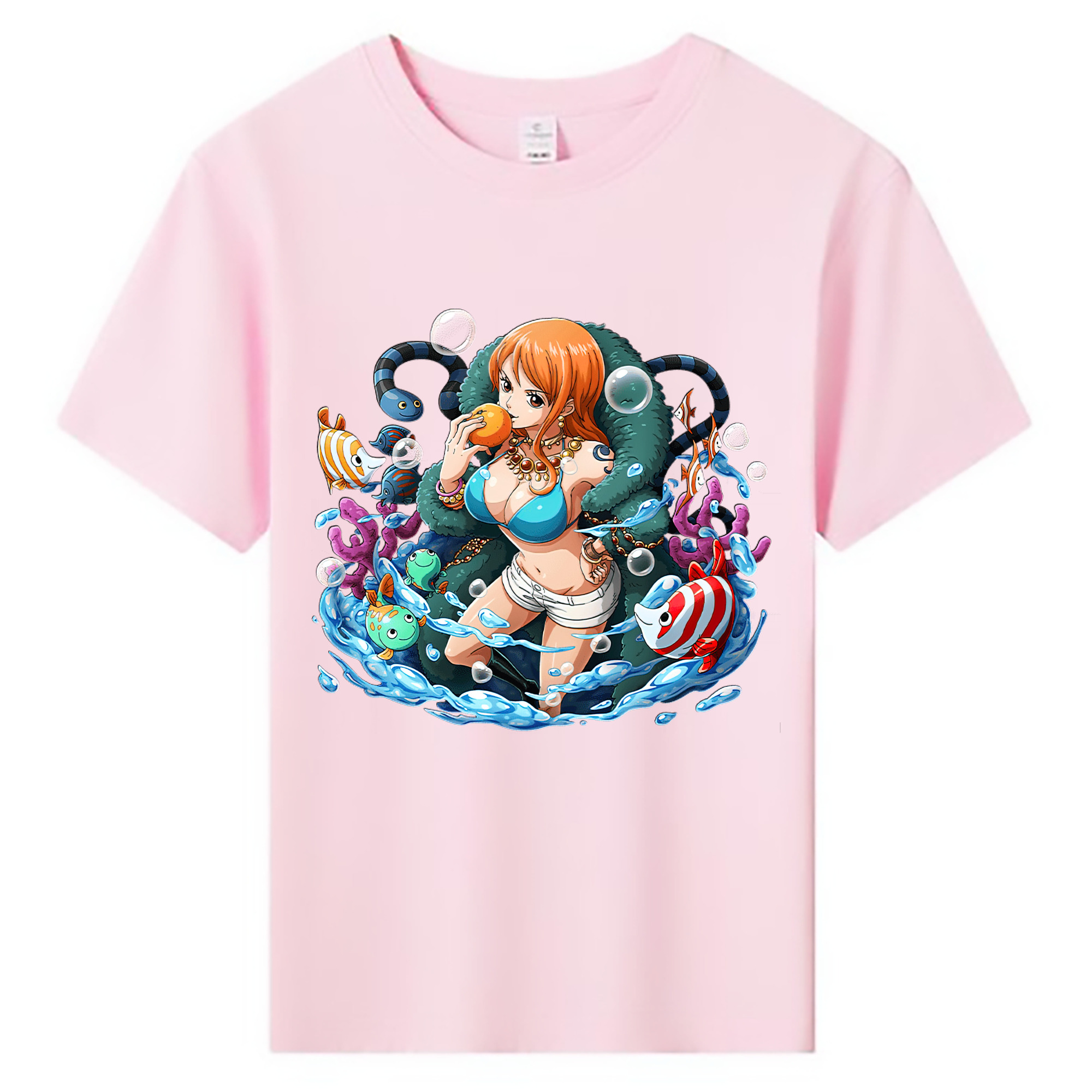 ワンピース ナミ ONE PIECE Nami 綿100％キッズTシャツ（フロントプリント）