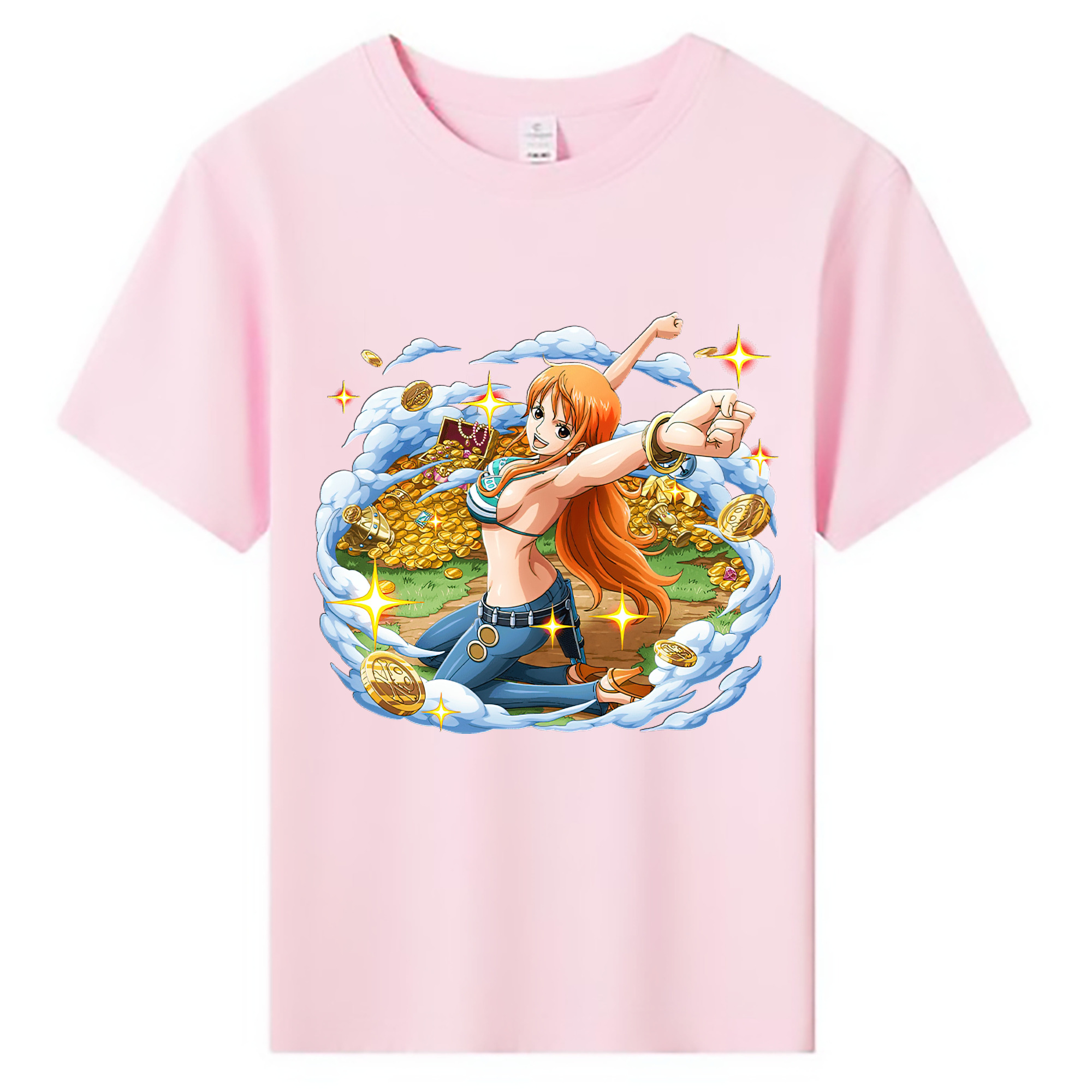 ワンピース ナミ ONE PIECE Nami 綿100％キッズTシャツ（フロントプリント）