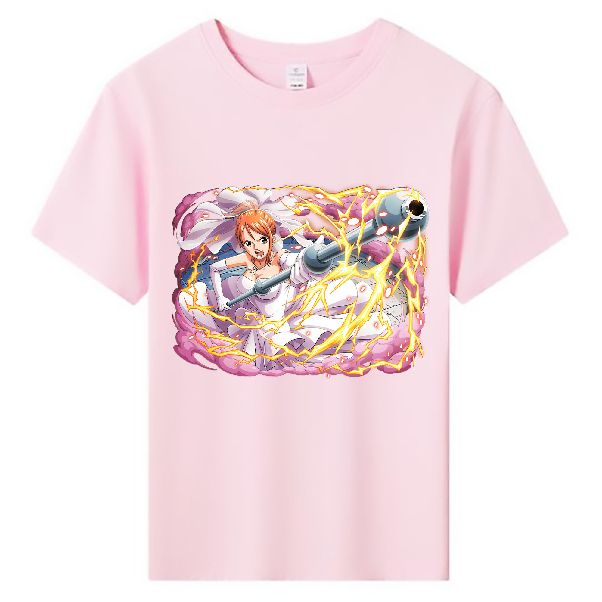 （画像用） ワンピース ナミ ONE PIECE Nami 綿100％キッズTシャツ（フロントプリント）
