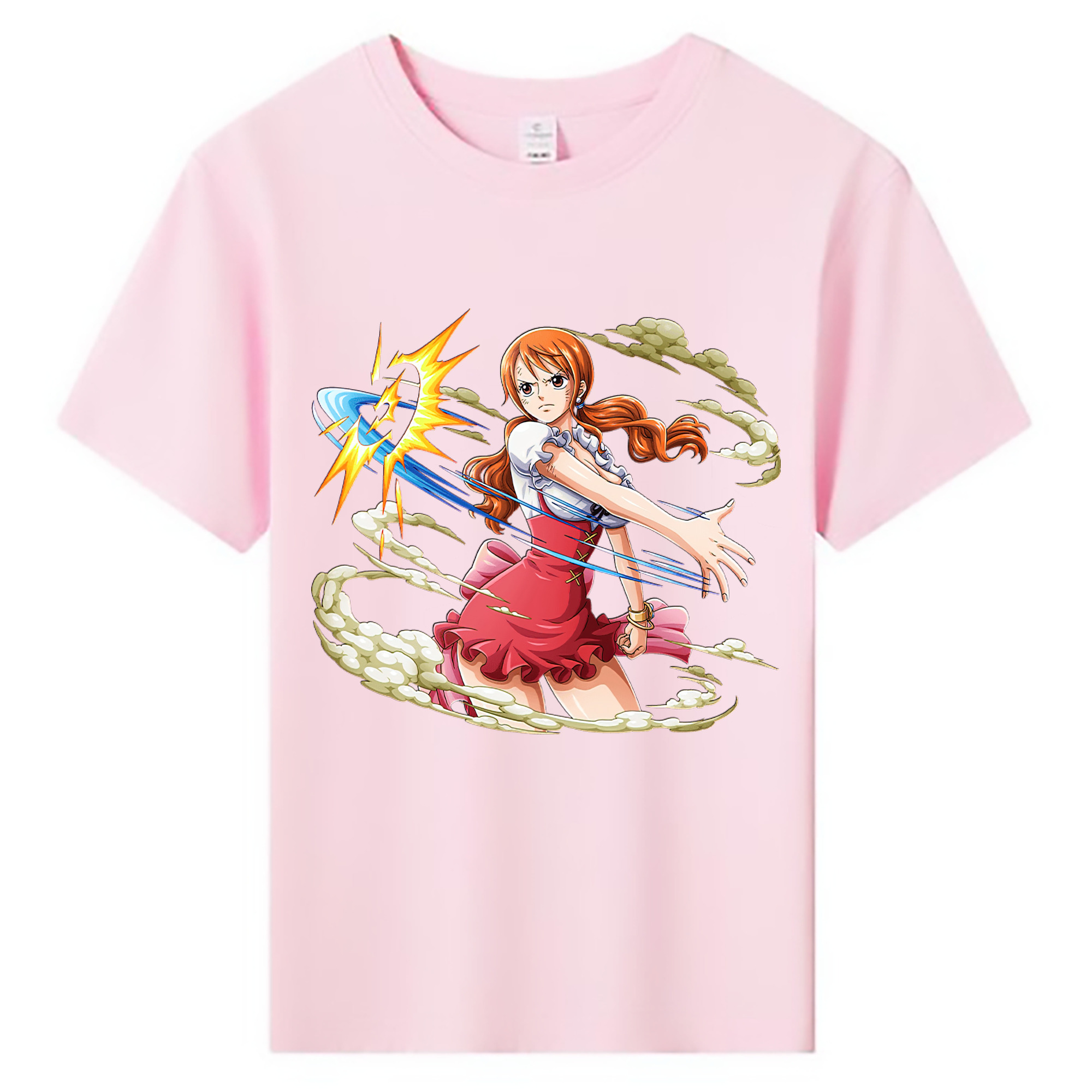 （画像用） ワンピース ナミ ONE PIECE Nami 綿100％キッズTシャツ（フロントプリント）