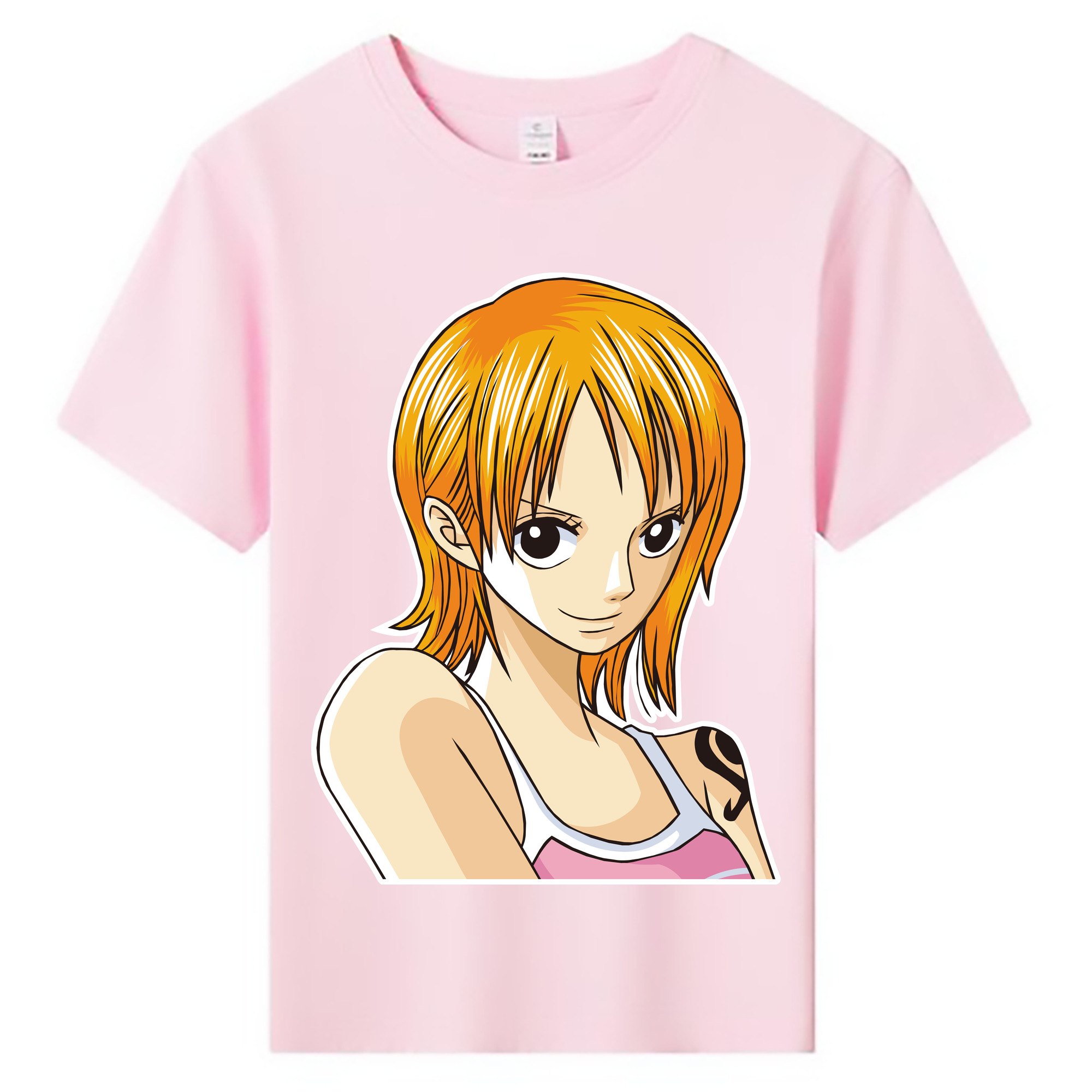 （画像用） ワンピース ナミ ONE PIECE Nami 綿100％キッズTシャツ（フロントプリント）