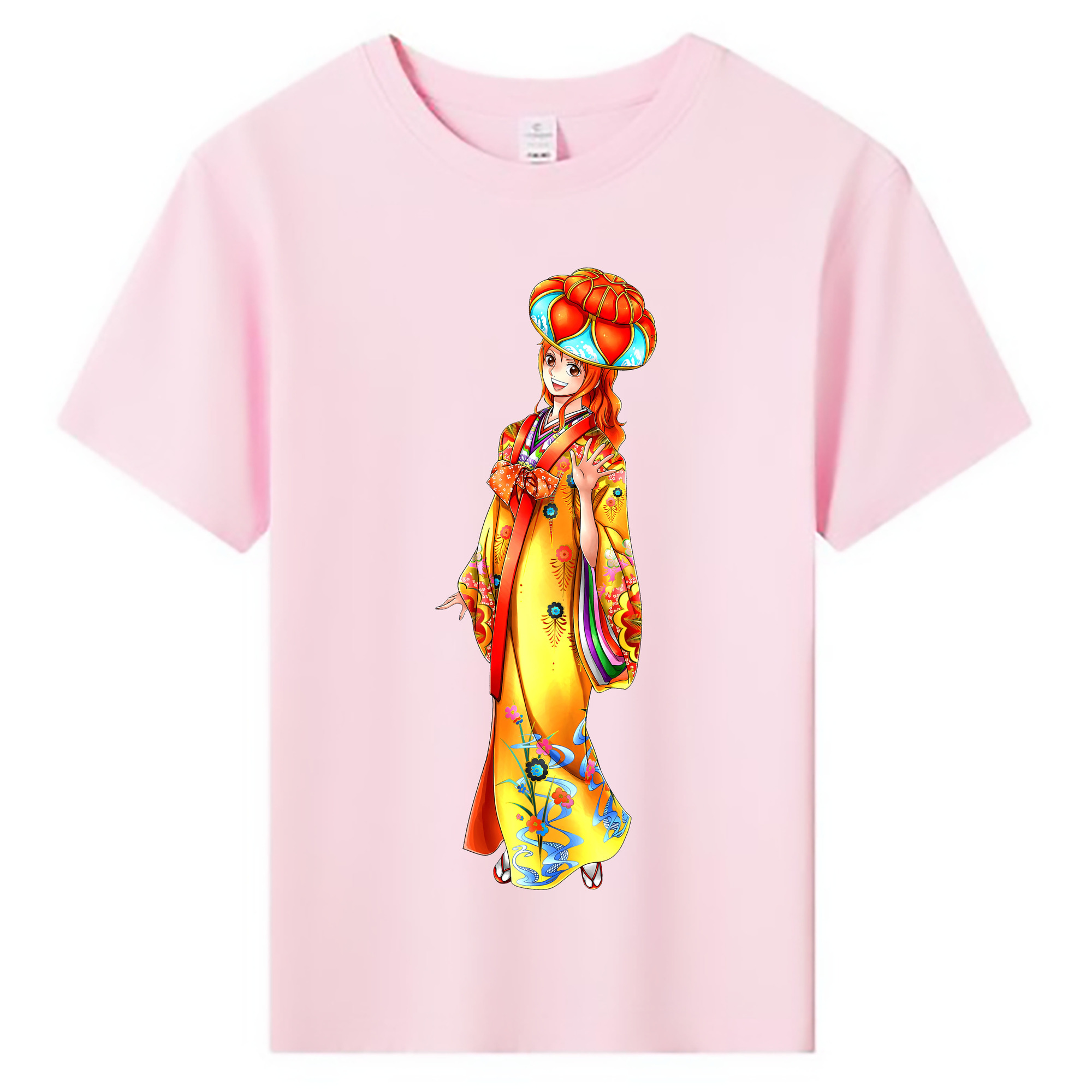 （画像用） ワンピース ナミ ONE PIECE Nami 綿100％キッズTシャツ（フロントプリント）