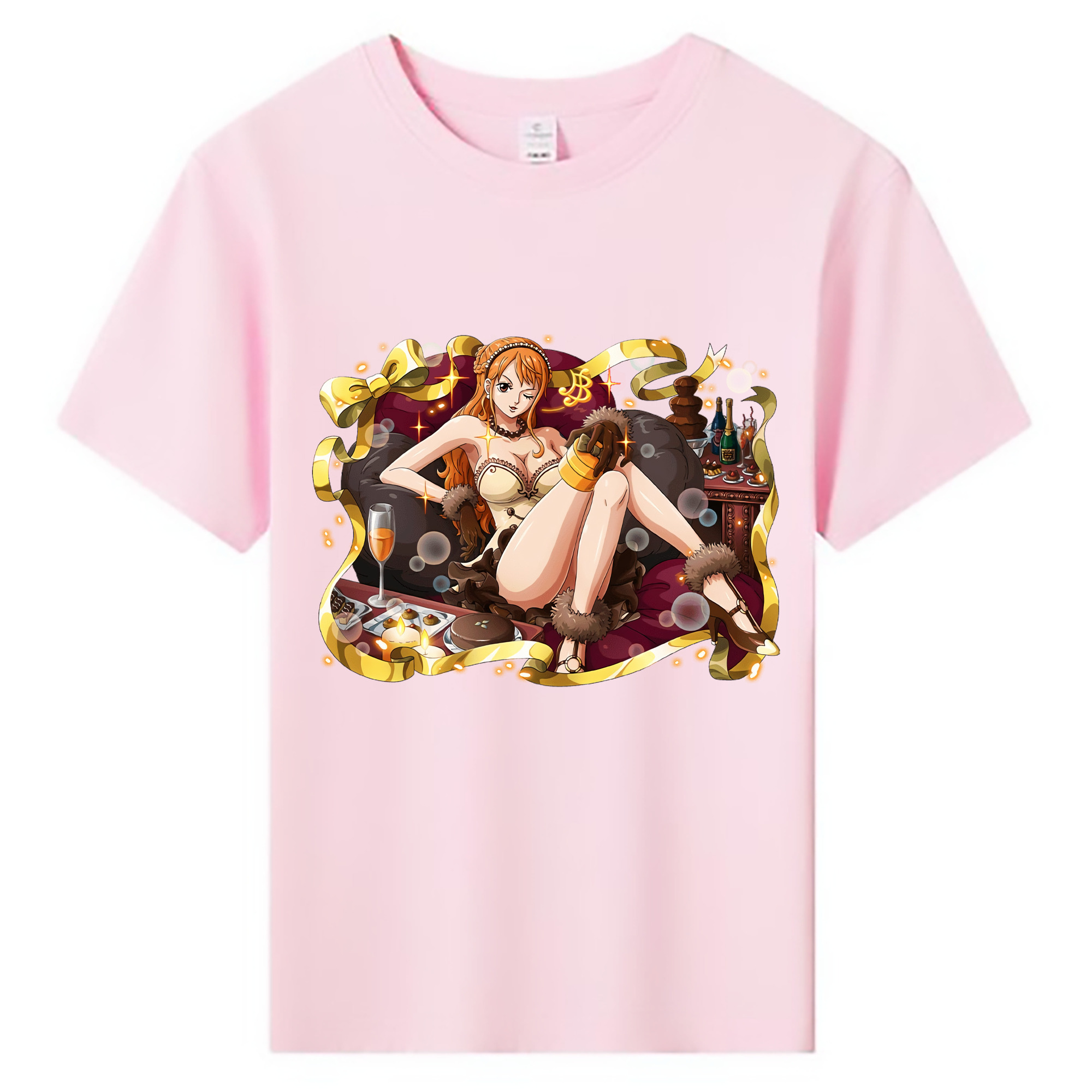 （画像用） ワンピース ナミ ONE PIECE Nami 綿100％キッズTシャツ（フロントプリント）