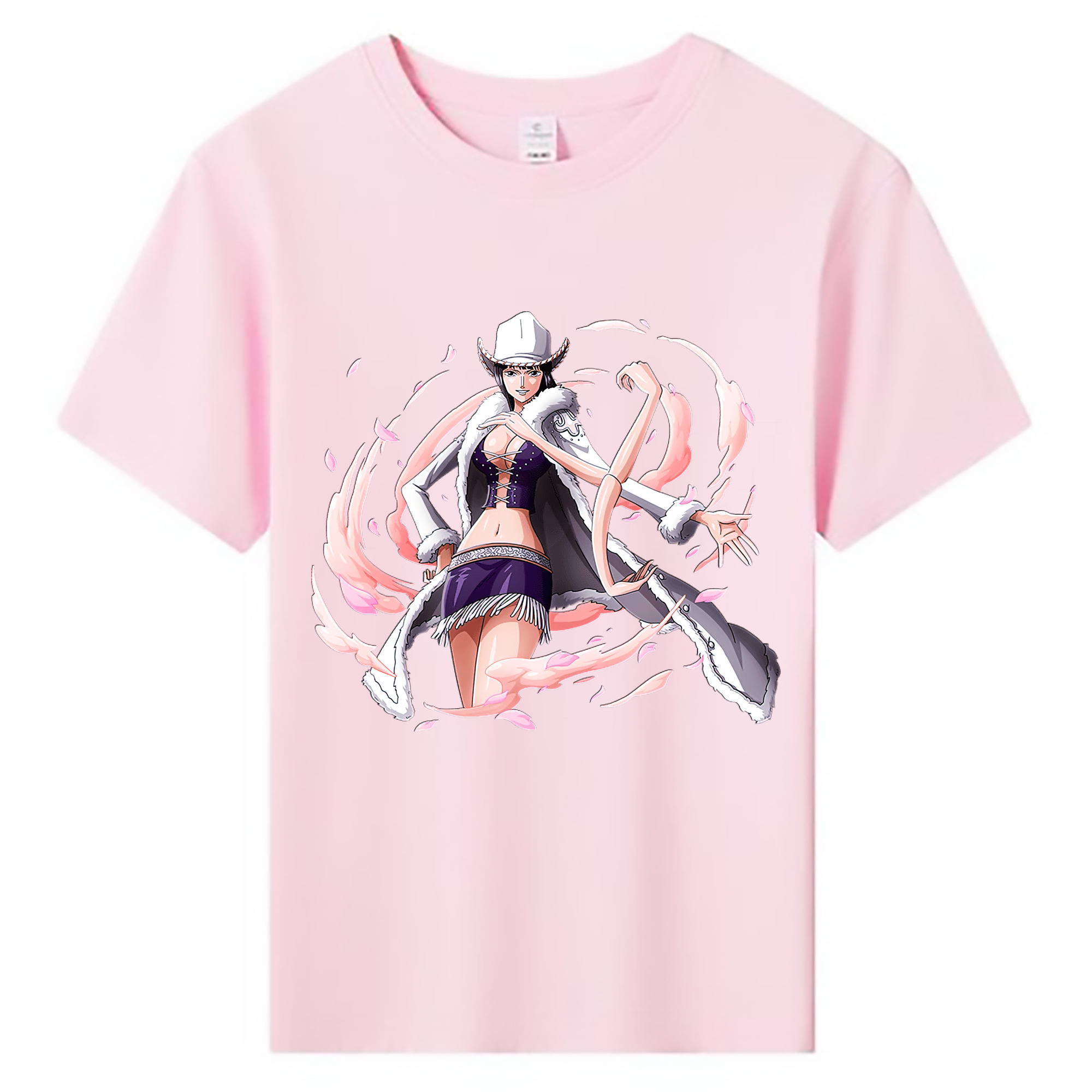 （画像用） ワンピース ニコ・ロビン ONE PIECE Nico Robin 綿100％キッズTシャツ（フロントプリント）
