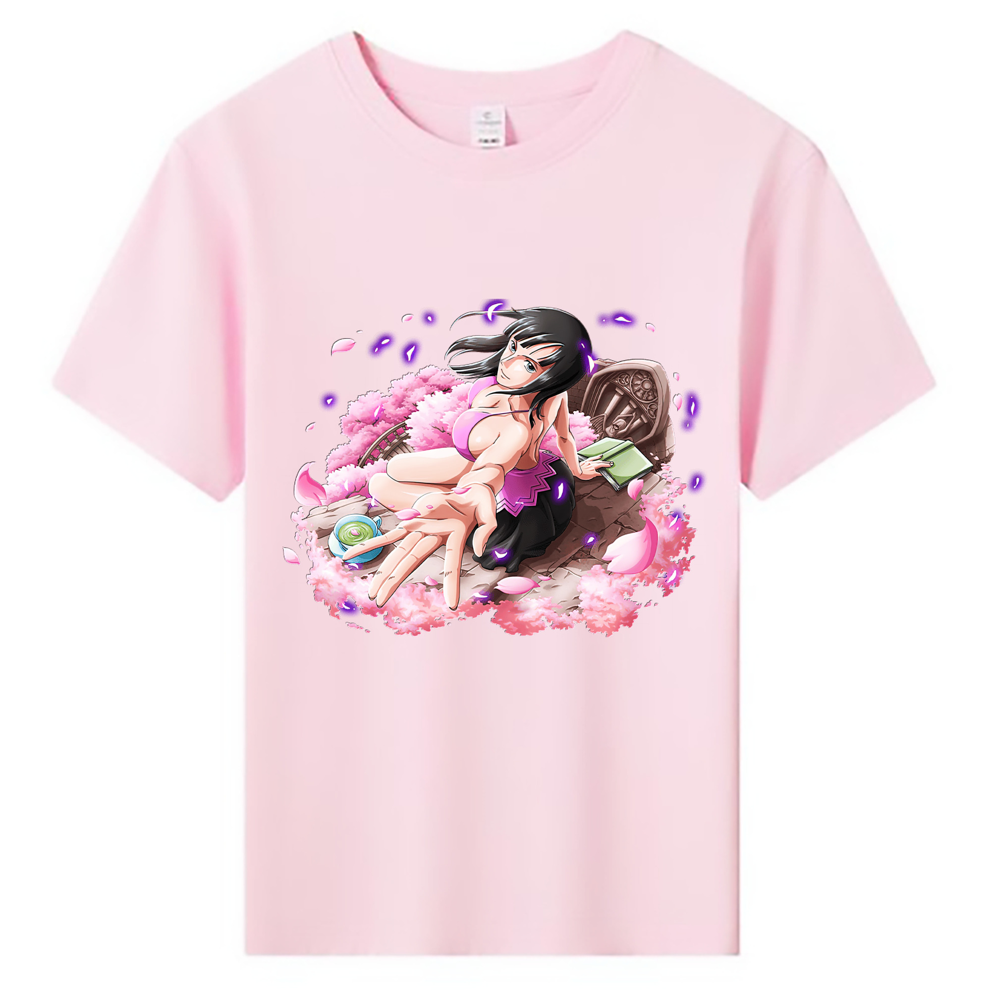 （画像用） ワンピース ニコ・ロビン ONE PIECE Nico Robin 綿100％キッズTシャツ（フロントプリント）