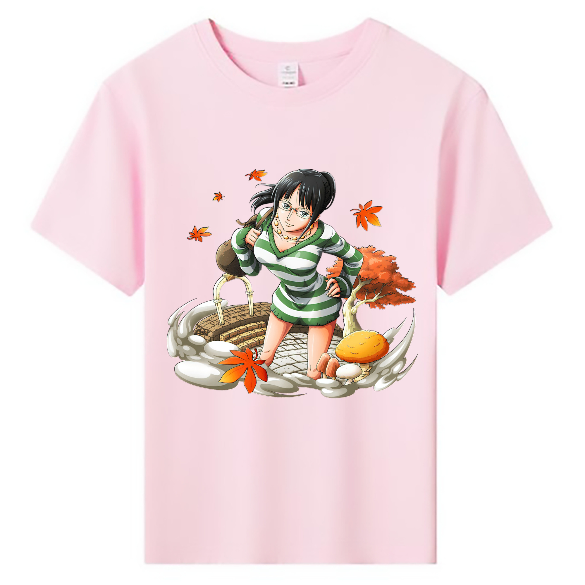 （画像用） ワンピース ニコ・ロビン ONE PIECE Nico Robin 綿100％キッズTシャツ（フロントプリント）