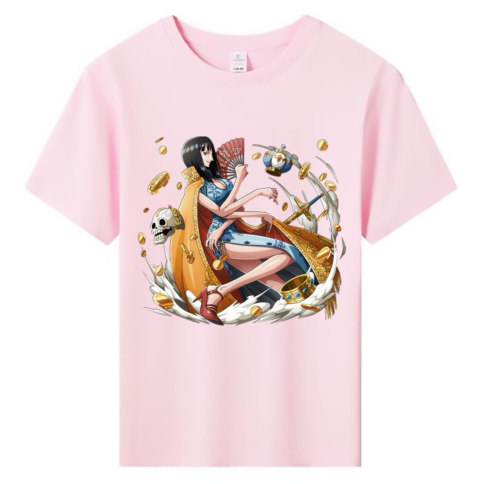 （画像用） ワンピース ニコ・ロビン ONE PIECE Nico Robin 綿100％キッズTシャツ（フロントプリント）