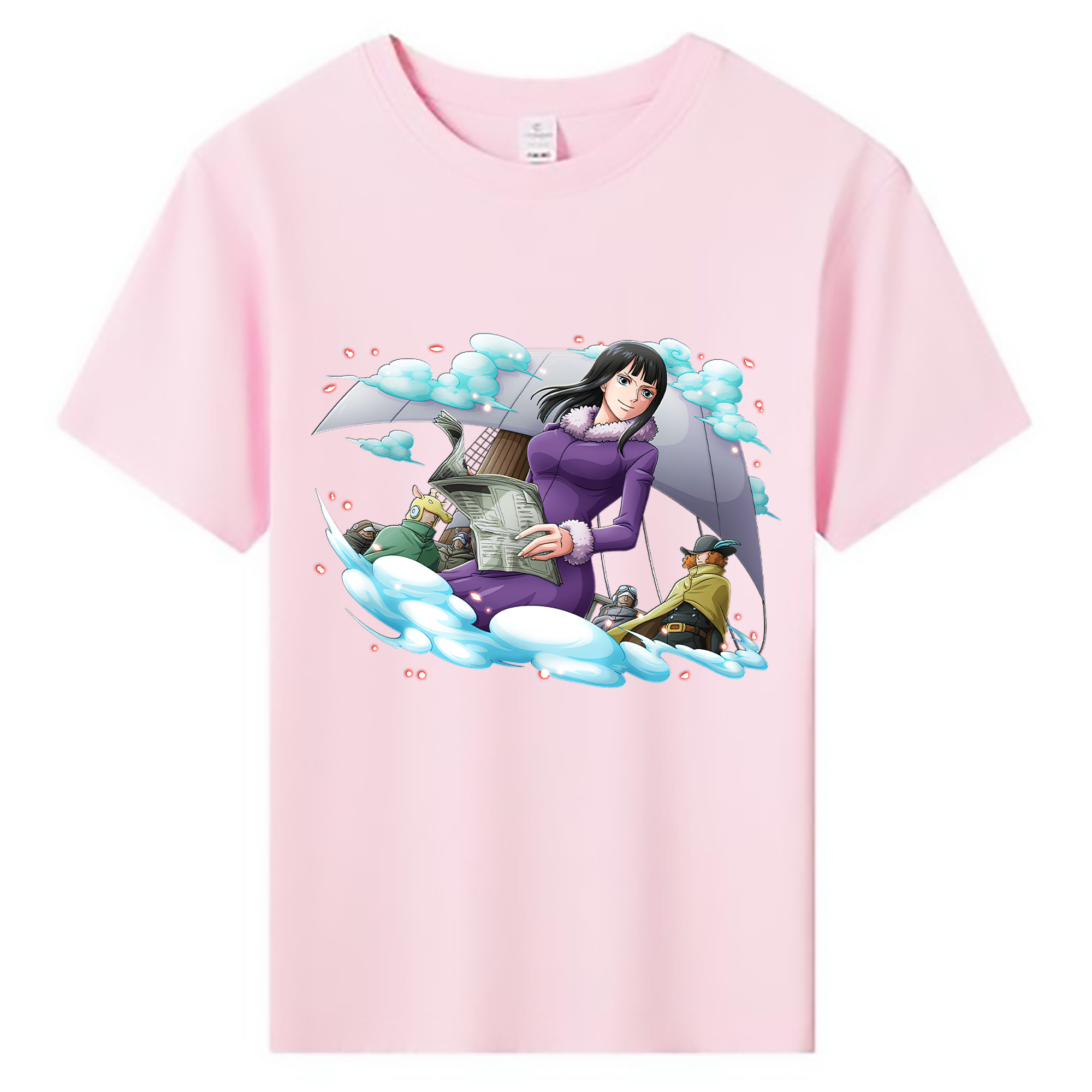 ワンピース ニコ・ロビン ONE PIECE Nico Robin 綿100％キッズTシャツ（フロントプリント）