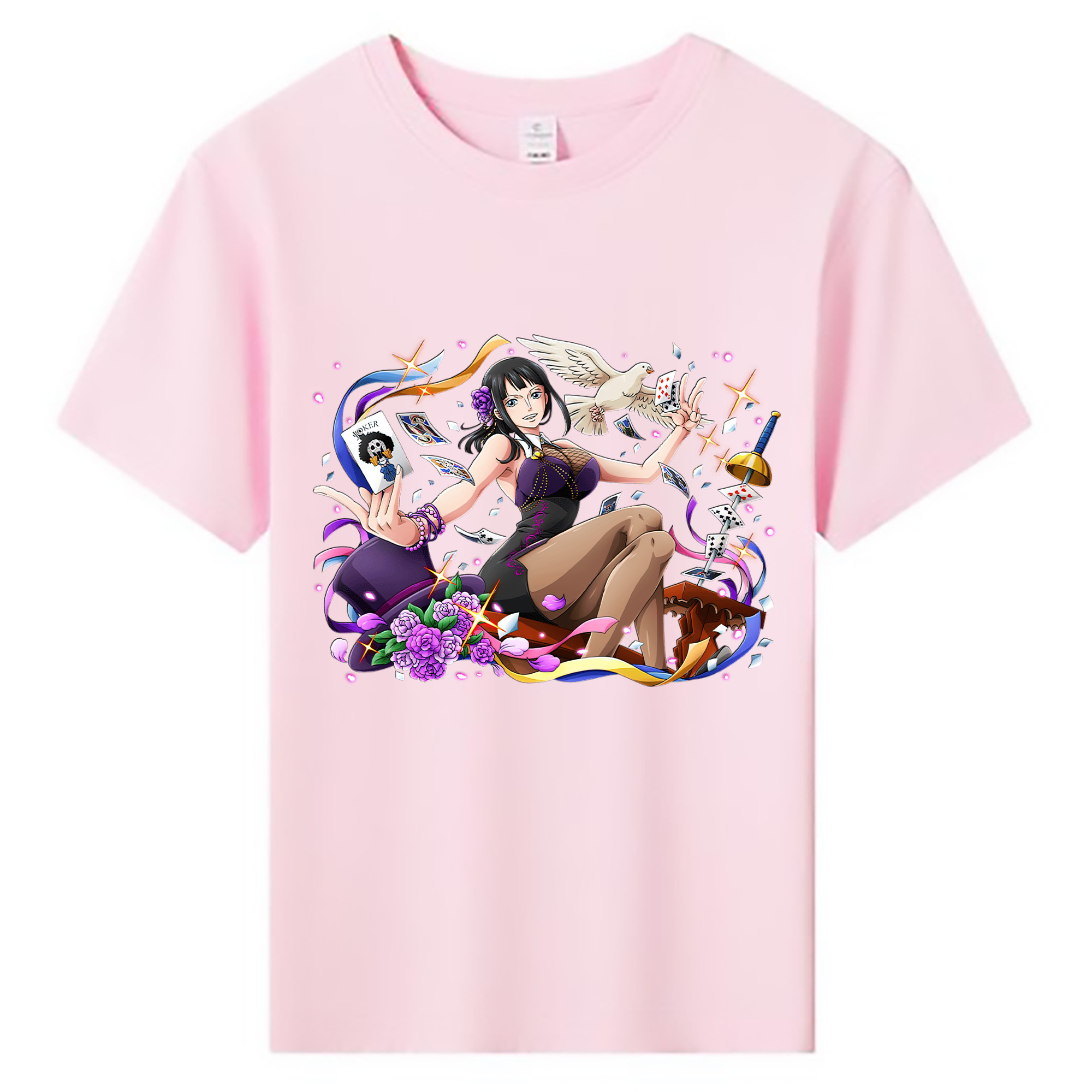 ワンピース ニコ・ロビン ONE PIECE Nico Robin 綿100％キッズTシャツ（フロントプリント）