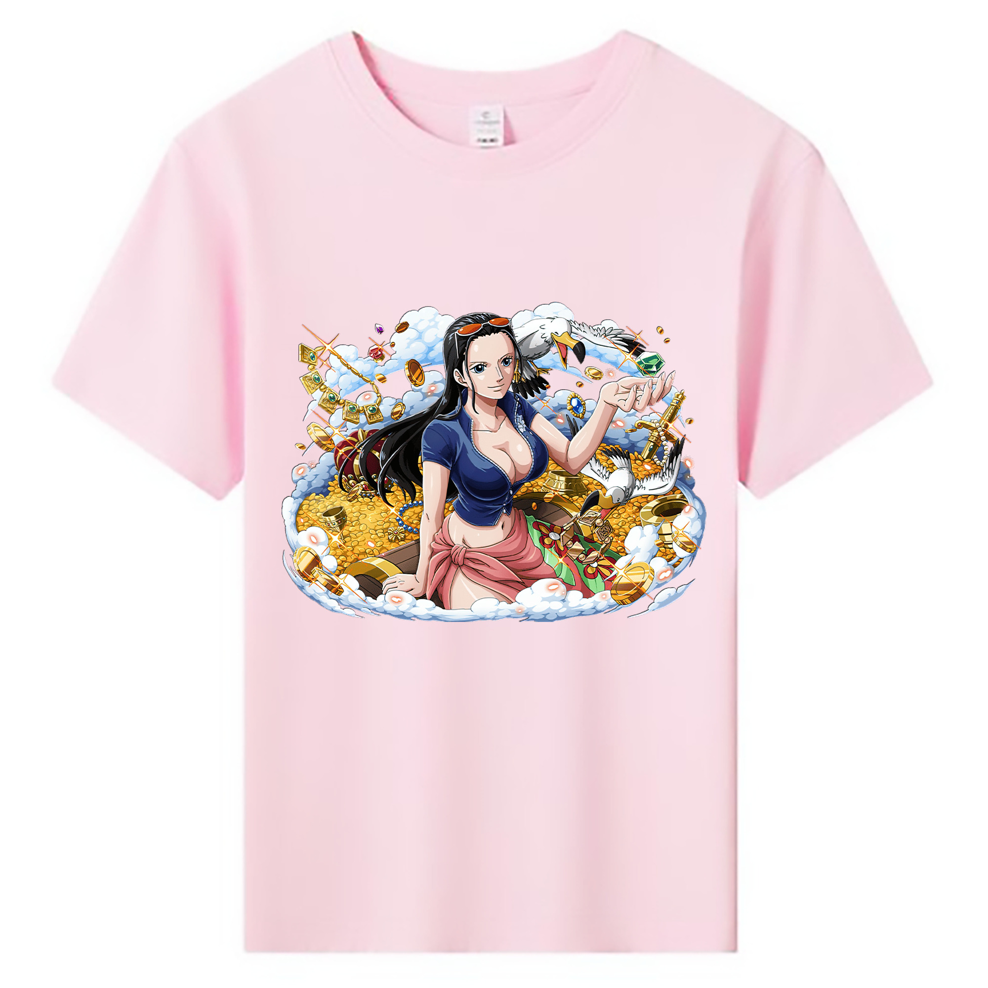 ワンピース ニコ・ロビン ONE PIECE Nico Robin 綿100％キッズTシャツ（フロントプリント）