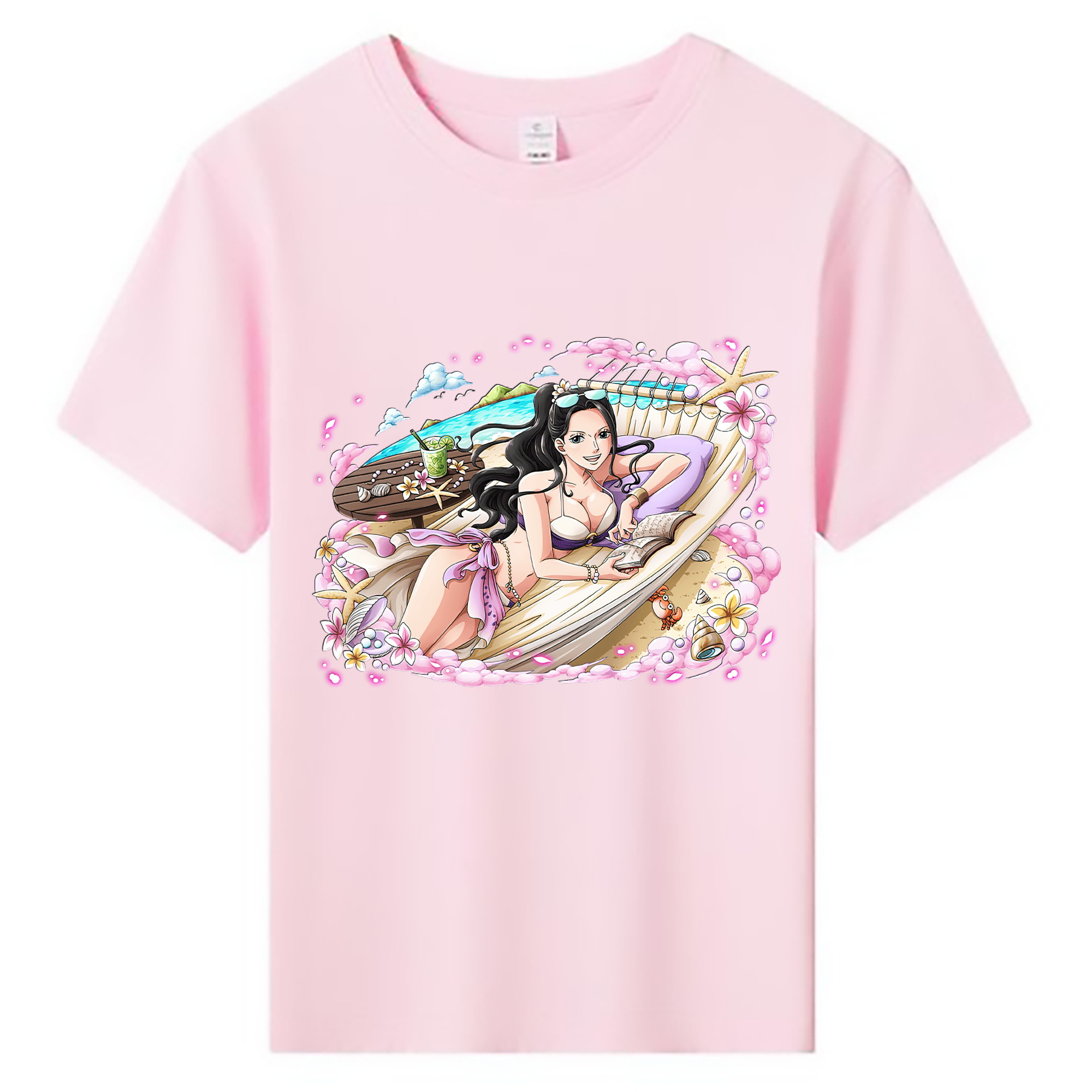 ワンピース ニコ・ロビン ONE PIECE Nico Robin 綿100％キッズTシャツ（フロントプリント）