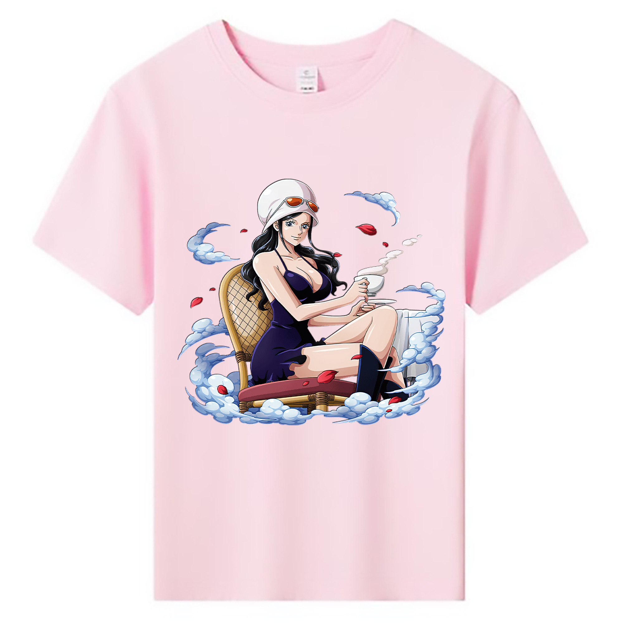 ワンピース ニコ・ロビン ONE PIECE Nico Robin 綿100％キッズTシャツ（フロントプリント）